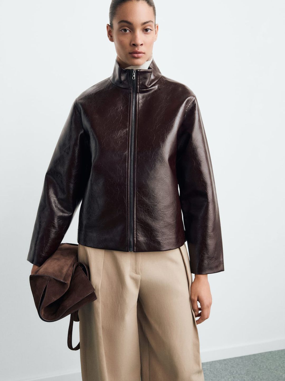 MANGO Faux Leather Jacket-picture-17
