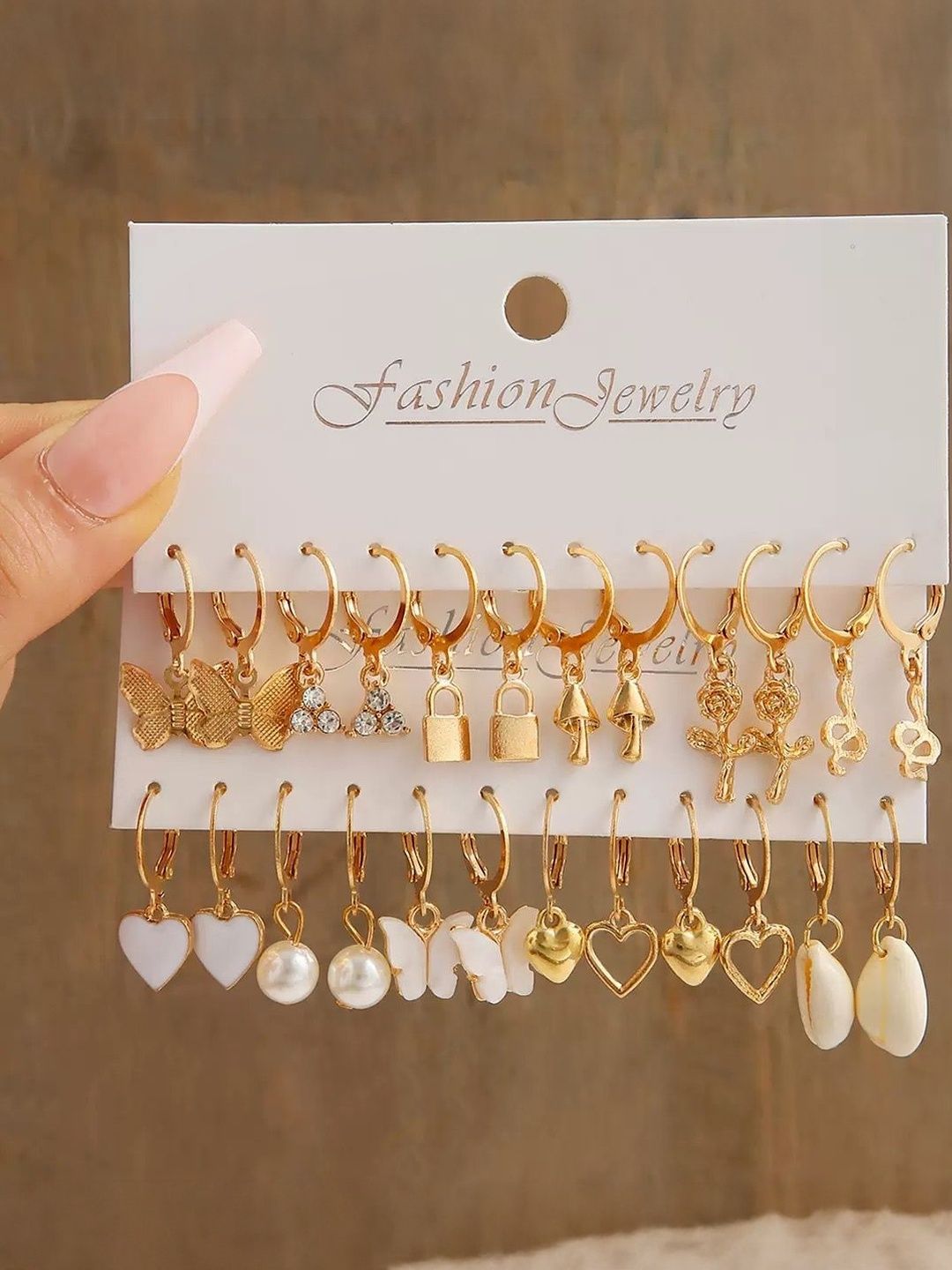 DressBerry Geometric Drop Earrings-picture-23