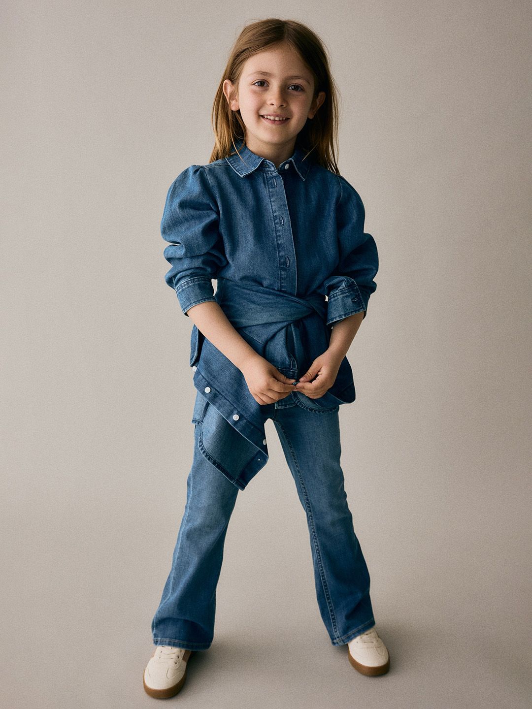 H&M Girls Superstretch Flared Leg Jeans