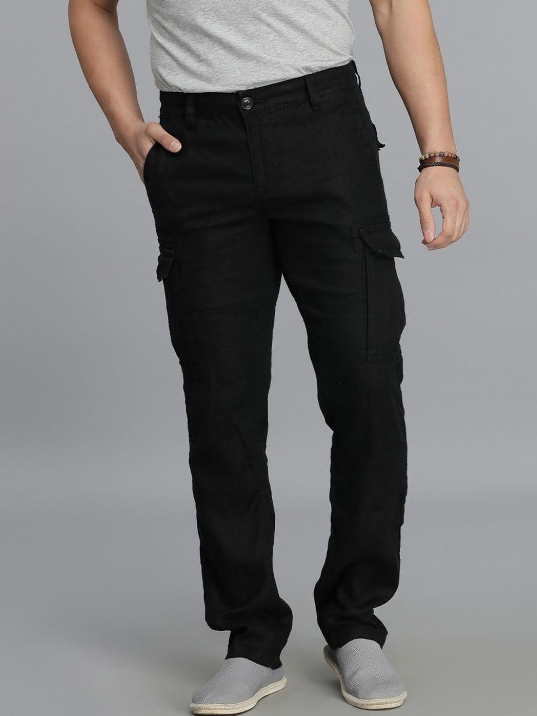 Rookies Mid-Rise Slim Fit Cargos Trouser