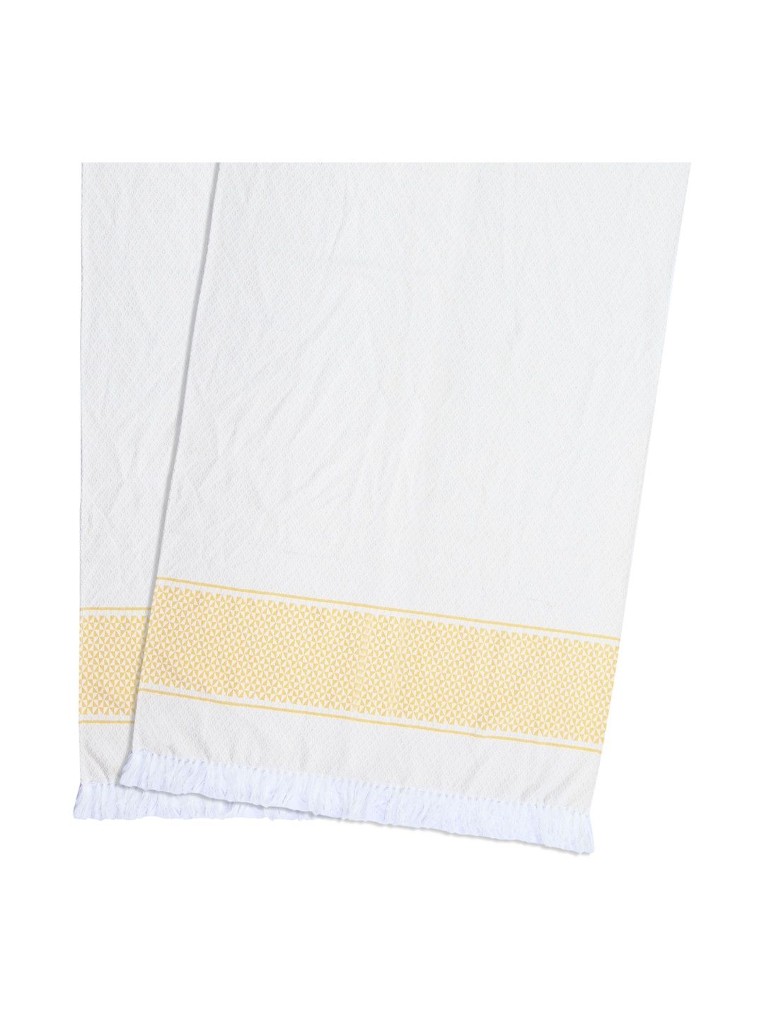 Saral Home Yellow Cotton 400 GSM 4Pcs Quick Dry Soft Bath Towel Set- 59" x 29.52 "-picture-35