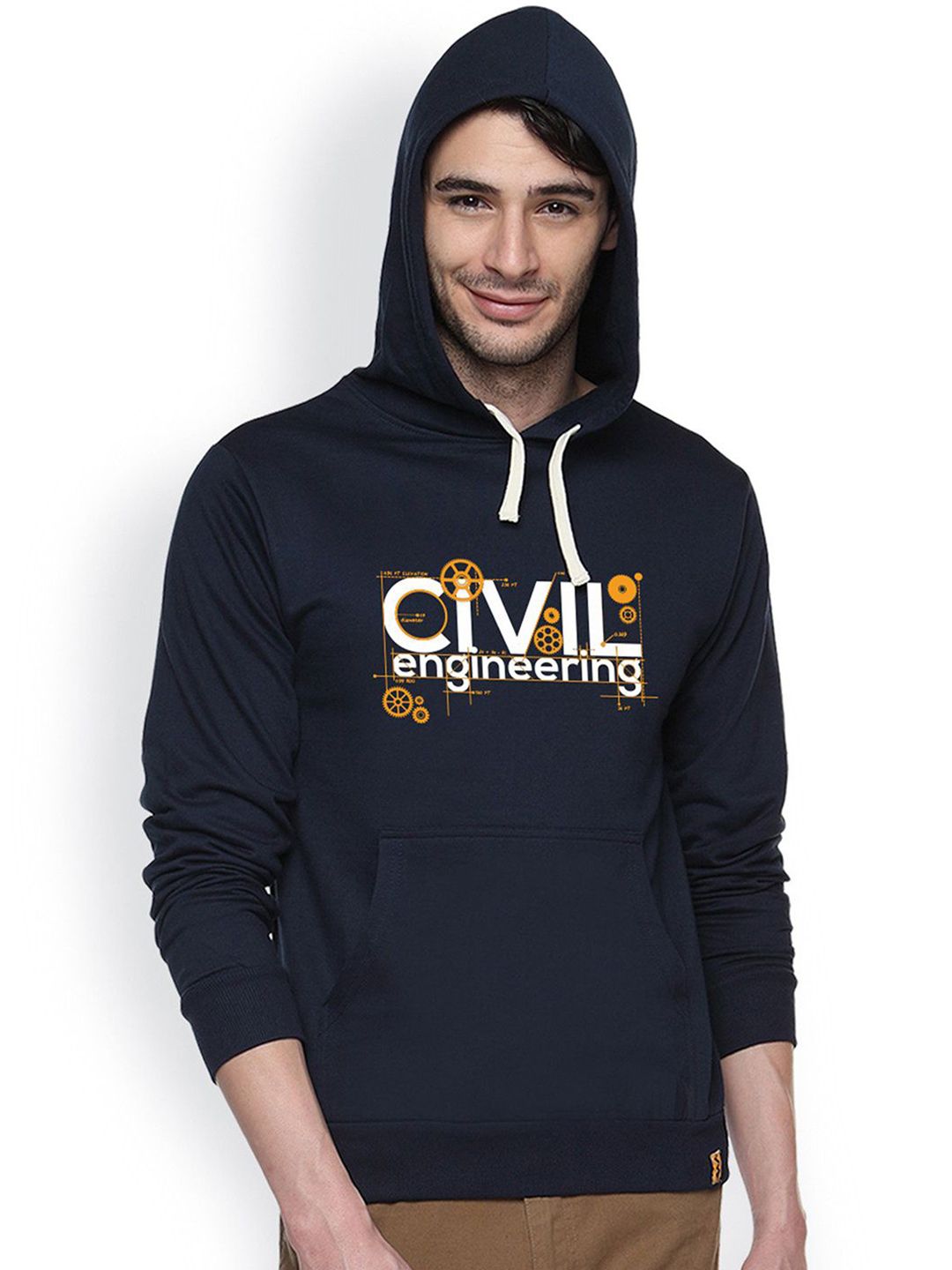 Campus Sutra Men Printed Hooded Sweatshirt-image-47