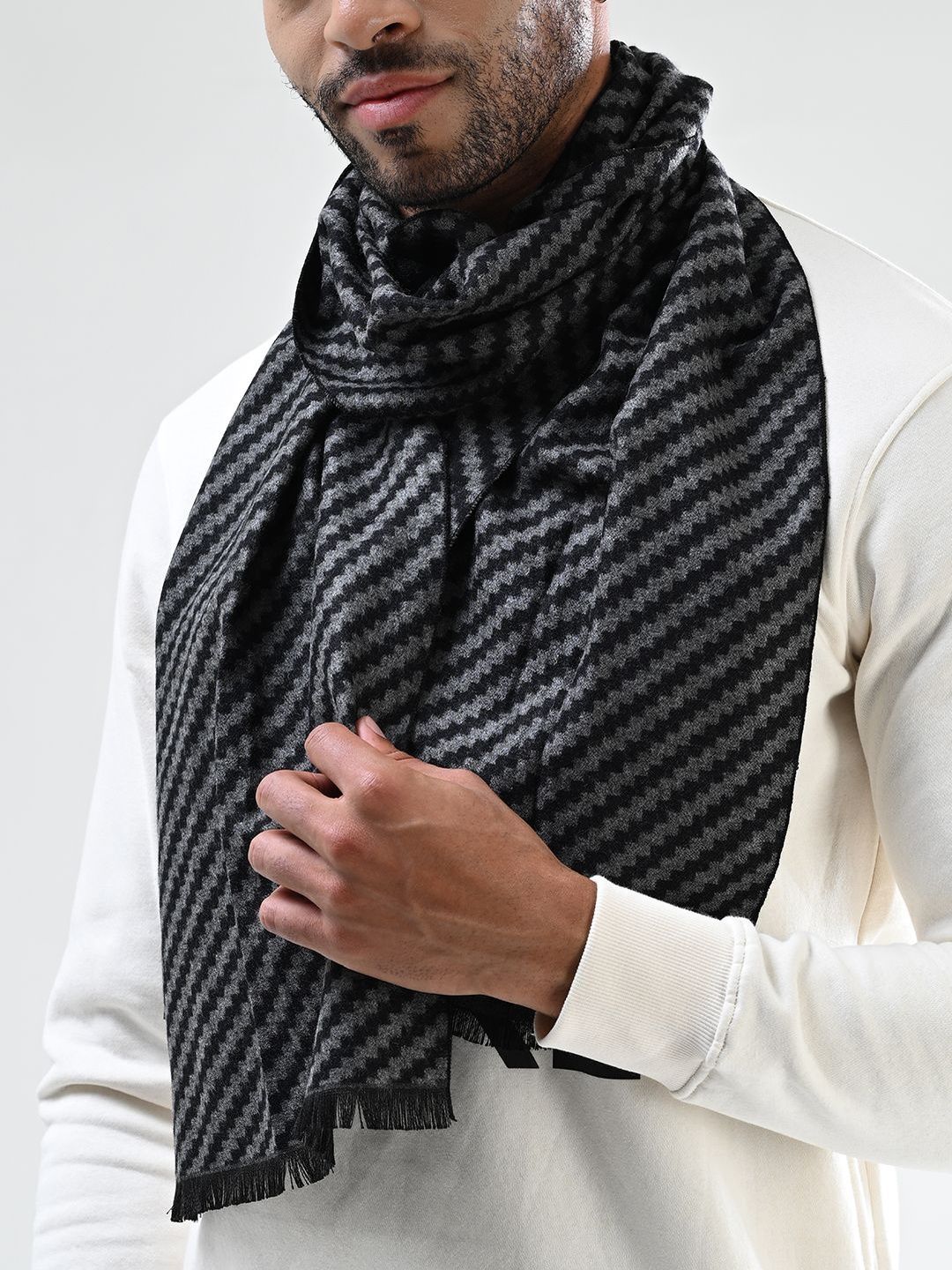 Cazzano Men Striped Acrylic Mufflers-picture-22