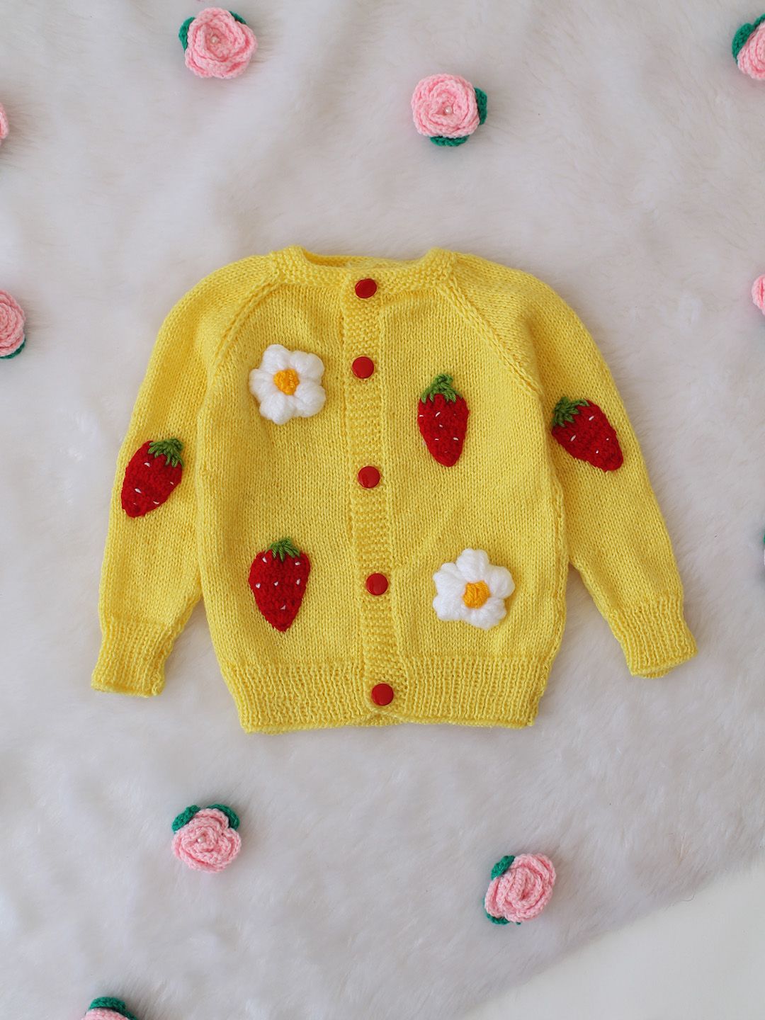 Woonie Unisex Kids Cardigan with Applique Detail-picture-32