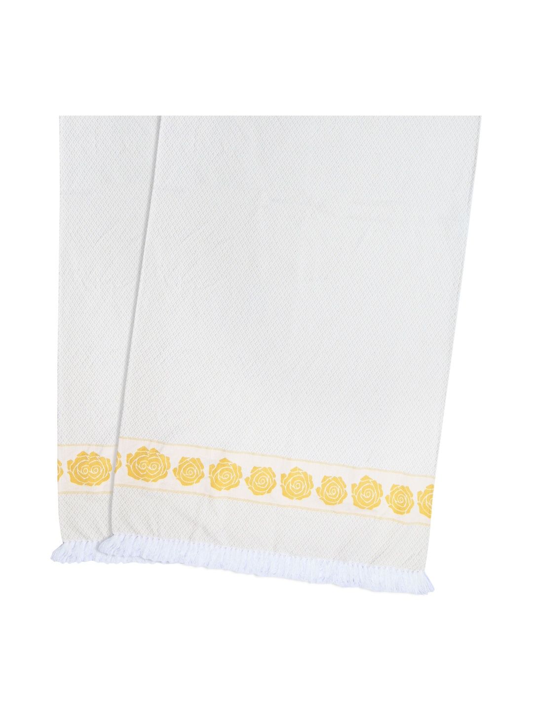 Saral Home Yellow 2 Piece Cotton 400 GSM Towel Set-picture-44