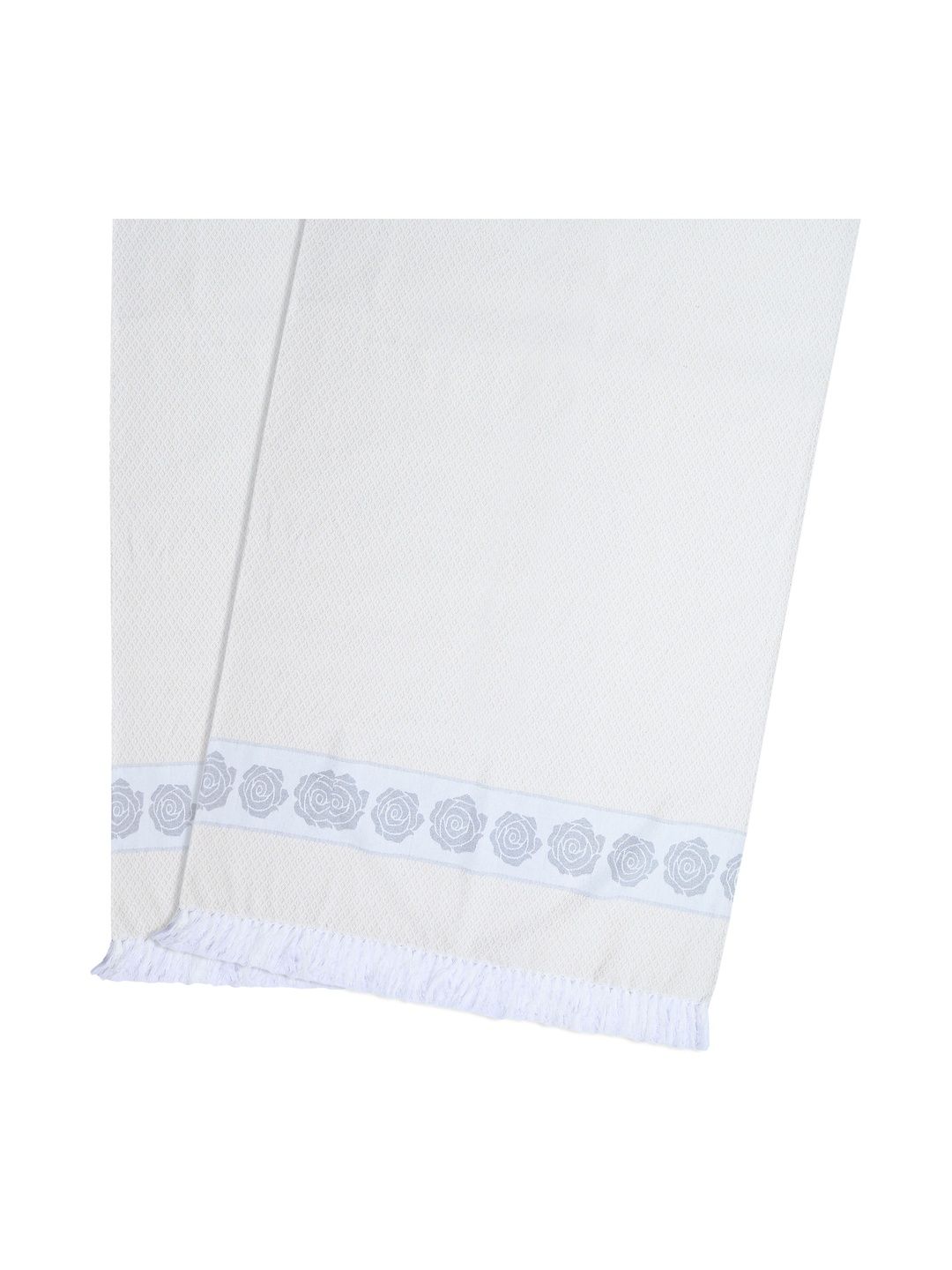 Saral Home Grey & Blue 2 Piece Printed Cotton 400 GSM Towel Set-picture-56