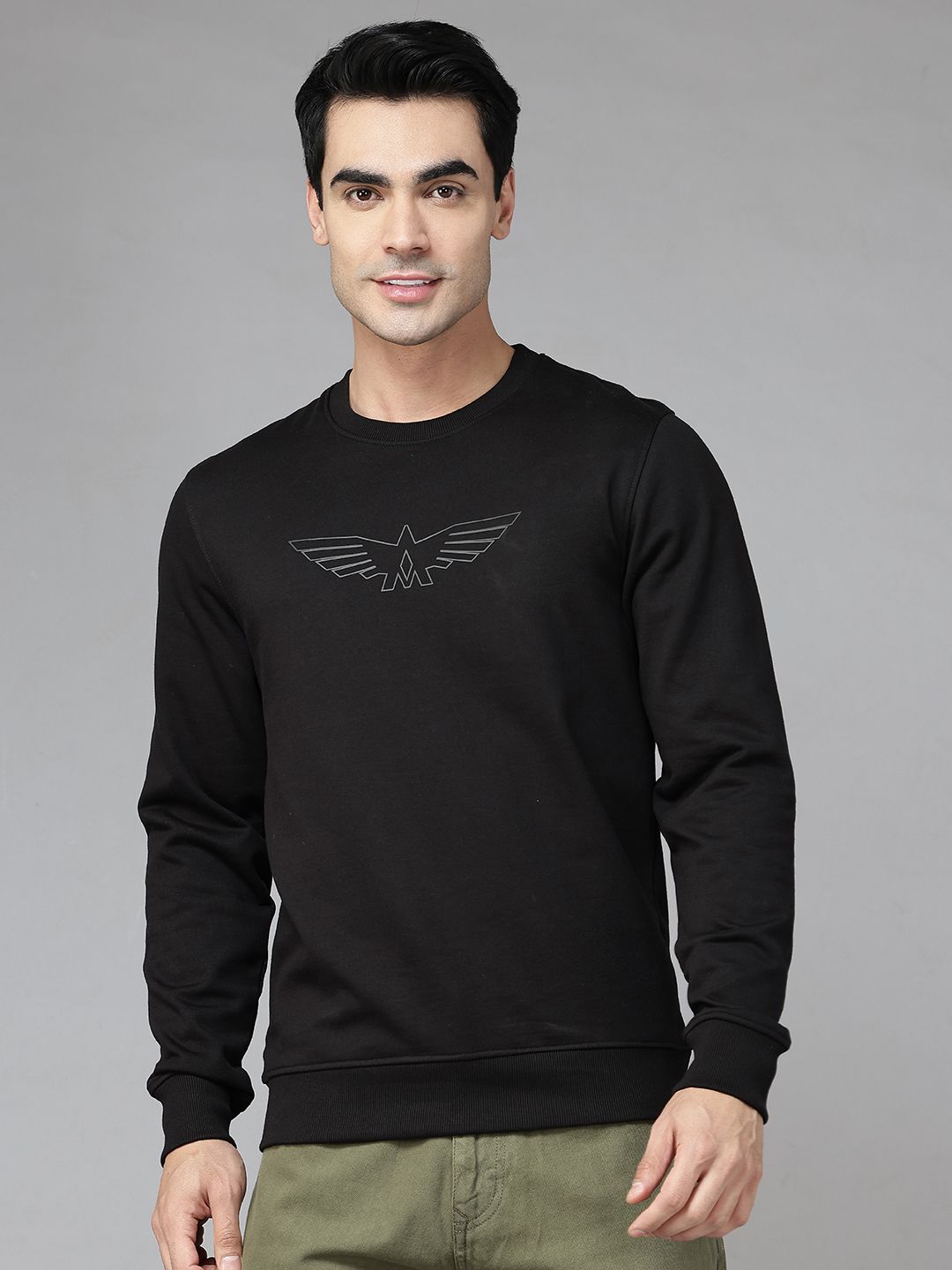 Park Avenue Brand Logo Printed Fleece Sweatshirt-picture-21