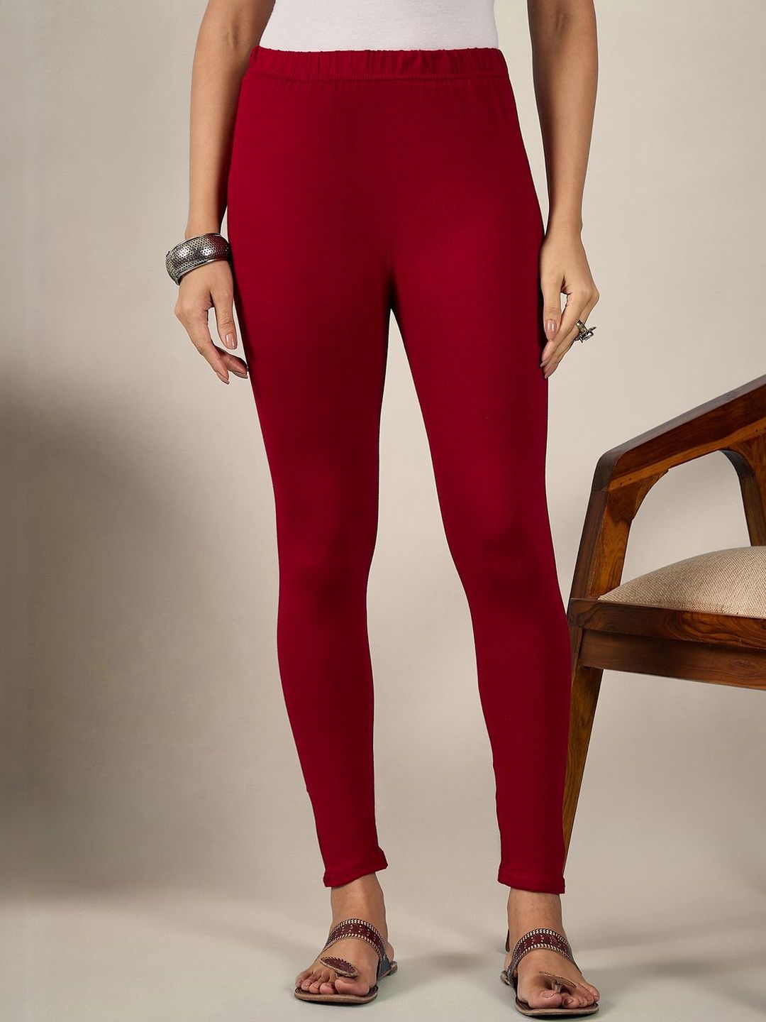iqoa DIMPY GARMENTS Women Mid-Rise Pure Cotton Ankle-Length Leggings-picture-10
