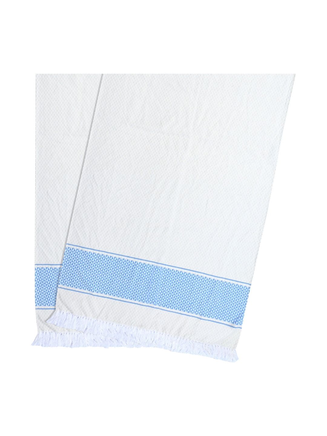 Saral Home Blue Cotton 400 GSM 2Pcs Quick Dry Soft Bath Towel Set- 59" x 29.52 "-picture-13