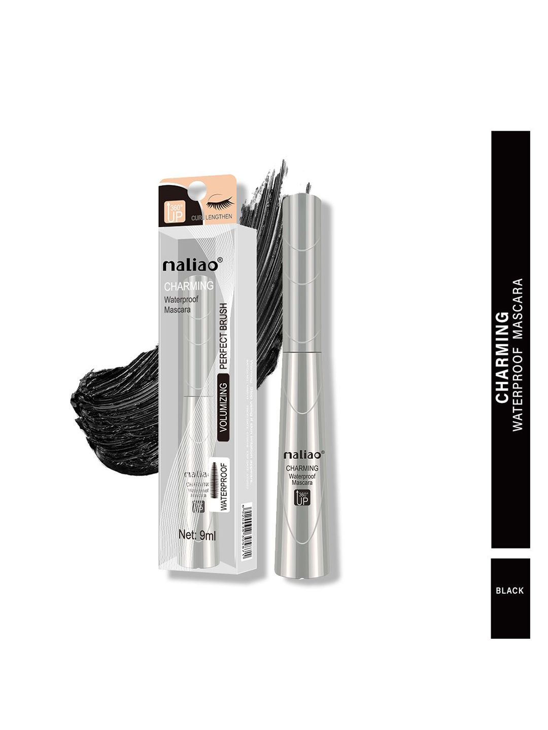 Maliao Charming Waterproof Mascara - 9 ml - Black-image-47