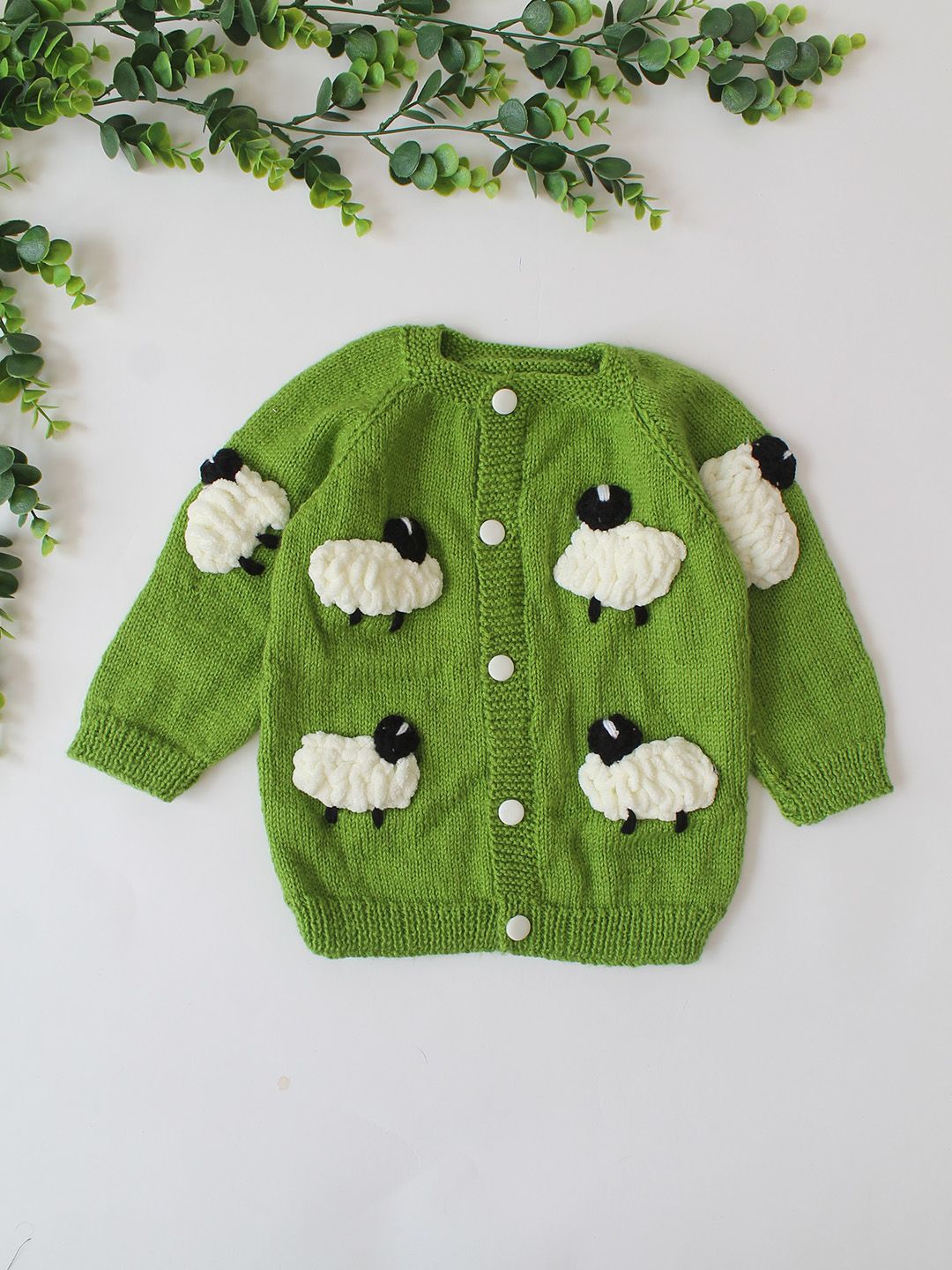 Woonie Unisex Kids Floral Cardigan with Applique Detail-picture-30