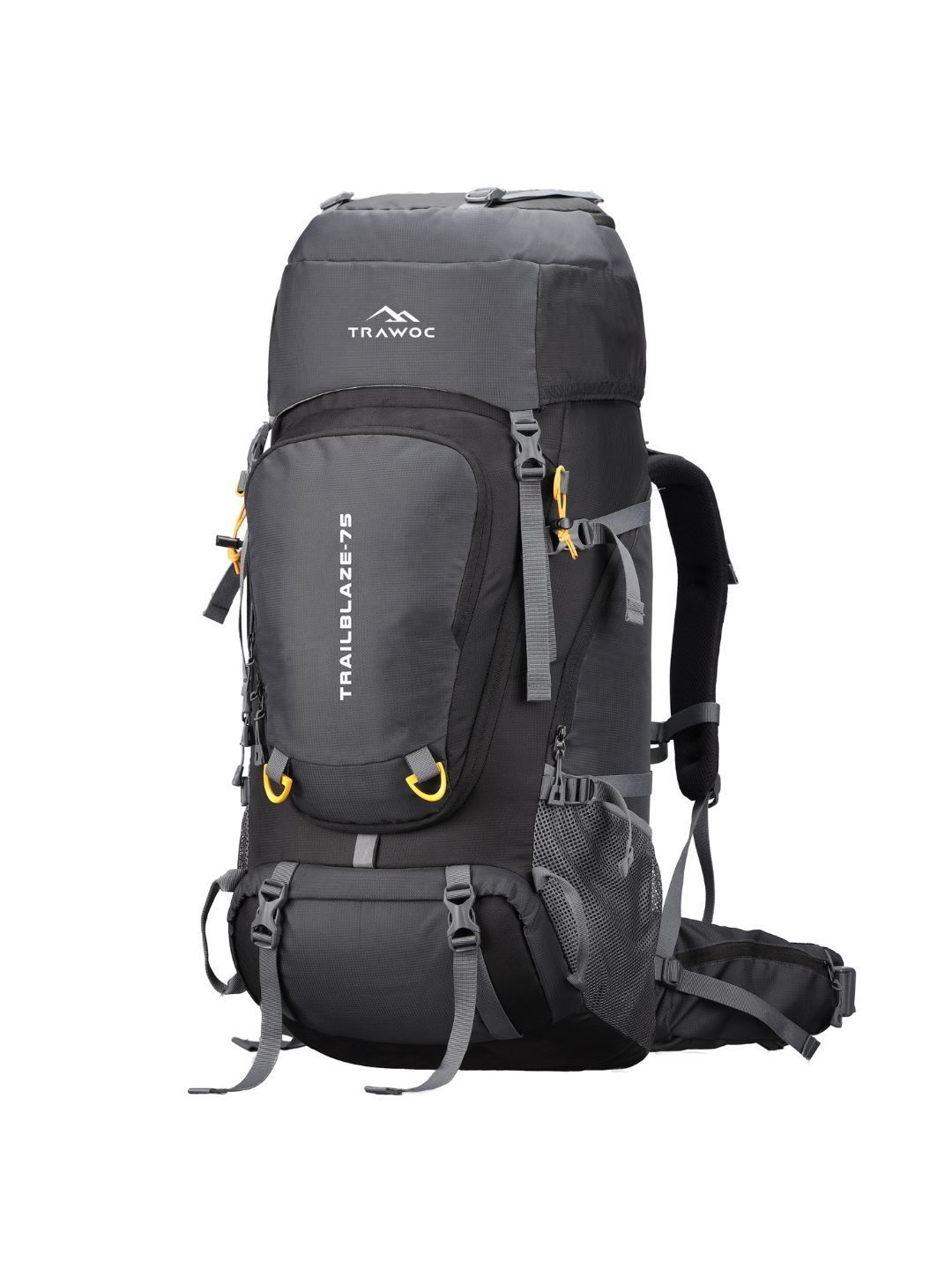 TRAWOC Unisex Brand Logo Printed Rucksack With Rain Cover For Outdoor Trips-picture-21