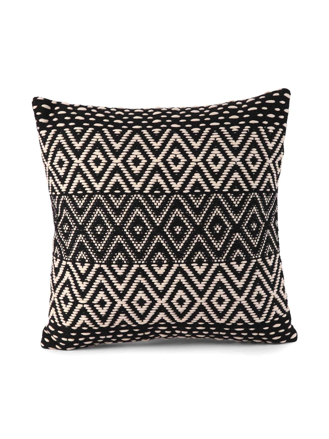 PILLOW TREE Geometric Cotton 2 Pcs Square Pre-Filled Cushions 18 cm x 18 cm-picture-10