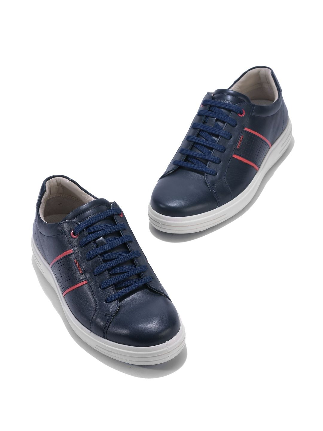 Woodland Men Colourblocked Leather Sneakers-picture-38