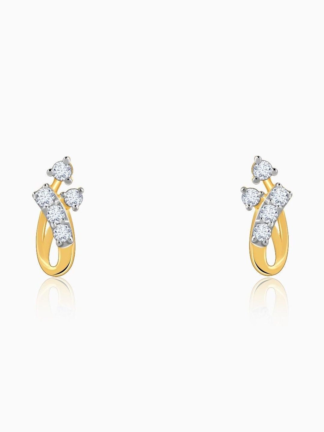 GIVA 9Kt Gold Stud Earrings With Lab Grown Diamond-0.96 gms-image-32