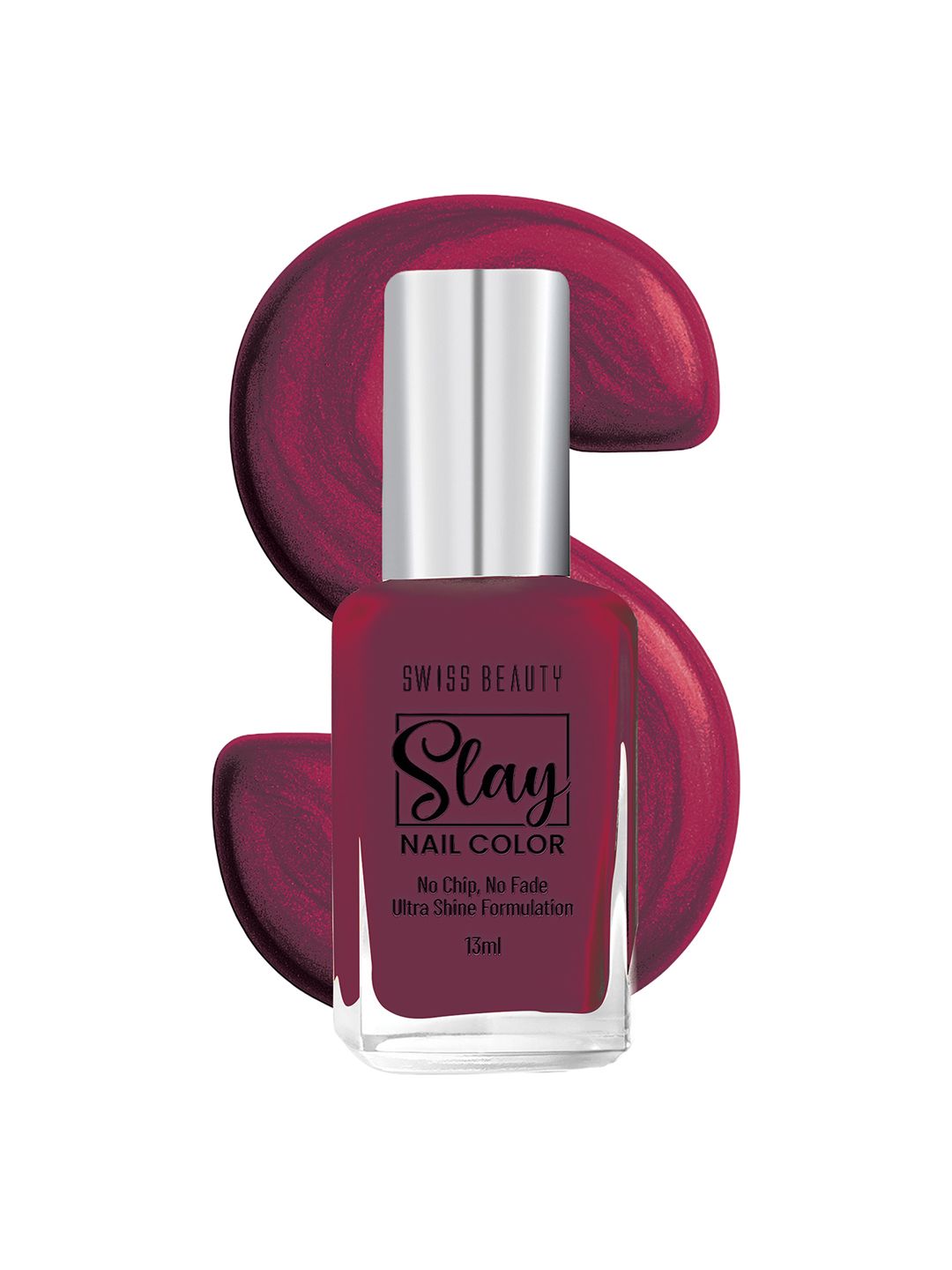 SWISS BEAUTY Slay Nail Polish 13ml - Burnt Cherry 314-picture-27