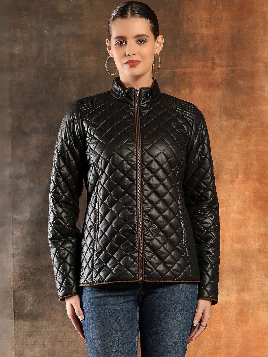 Nayam By Lakshita Women Woollen Lightweight Quilted Jacket-picture-41
