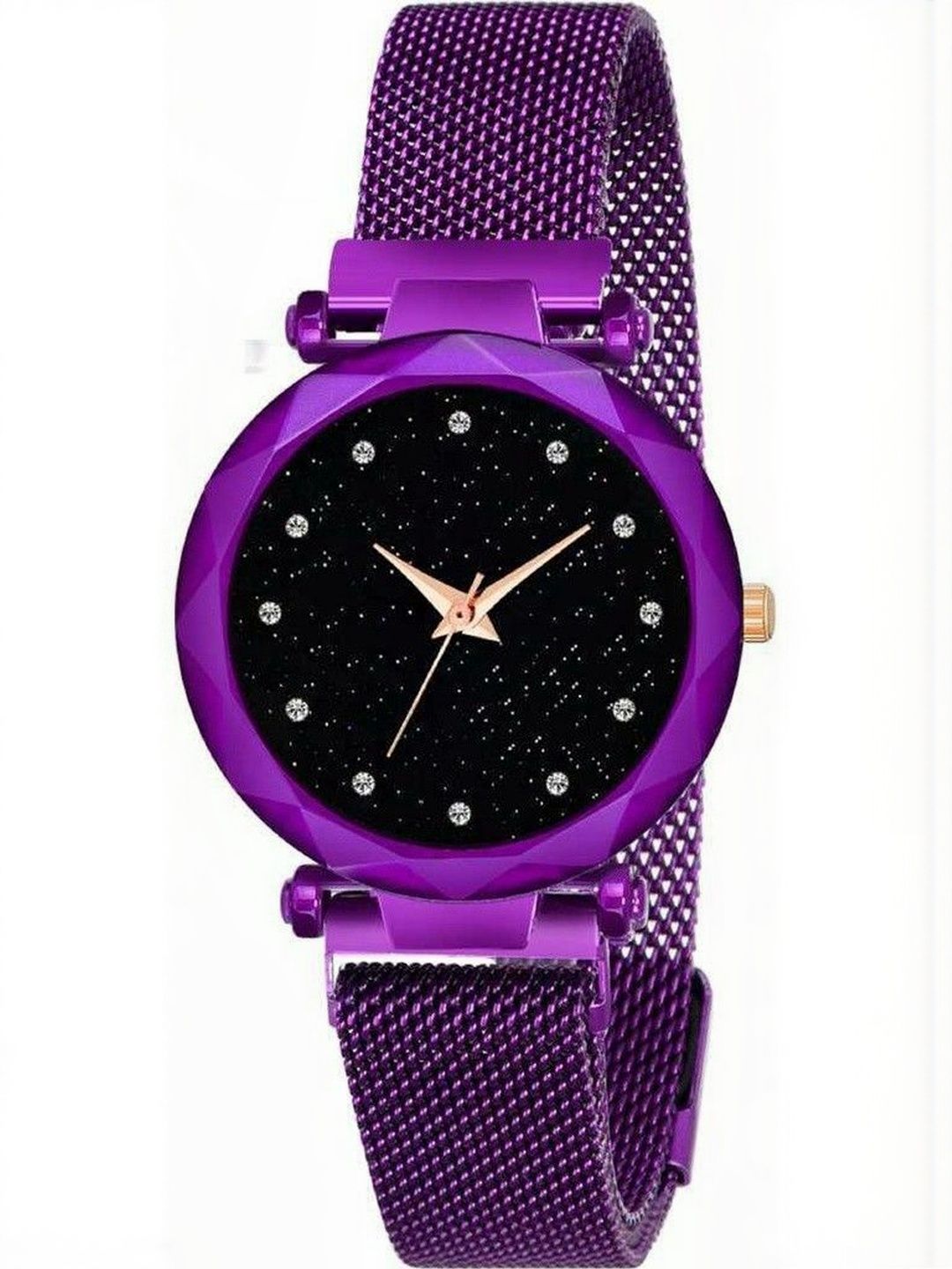 WATCHSTAR Unisex Dial & Straps Analogue Watch DIAMOND MEG PURPLEJK-picture-29