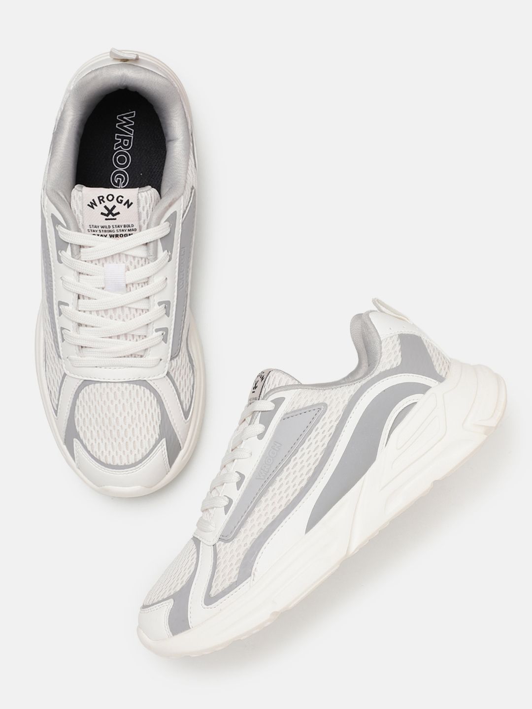 WROGN Men Colourblocked Sneakers-picture-19