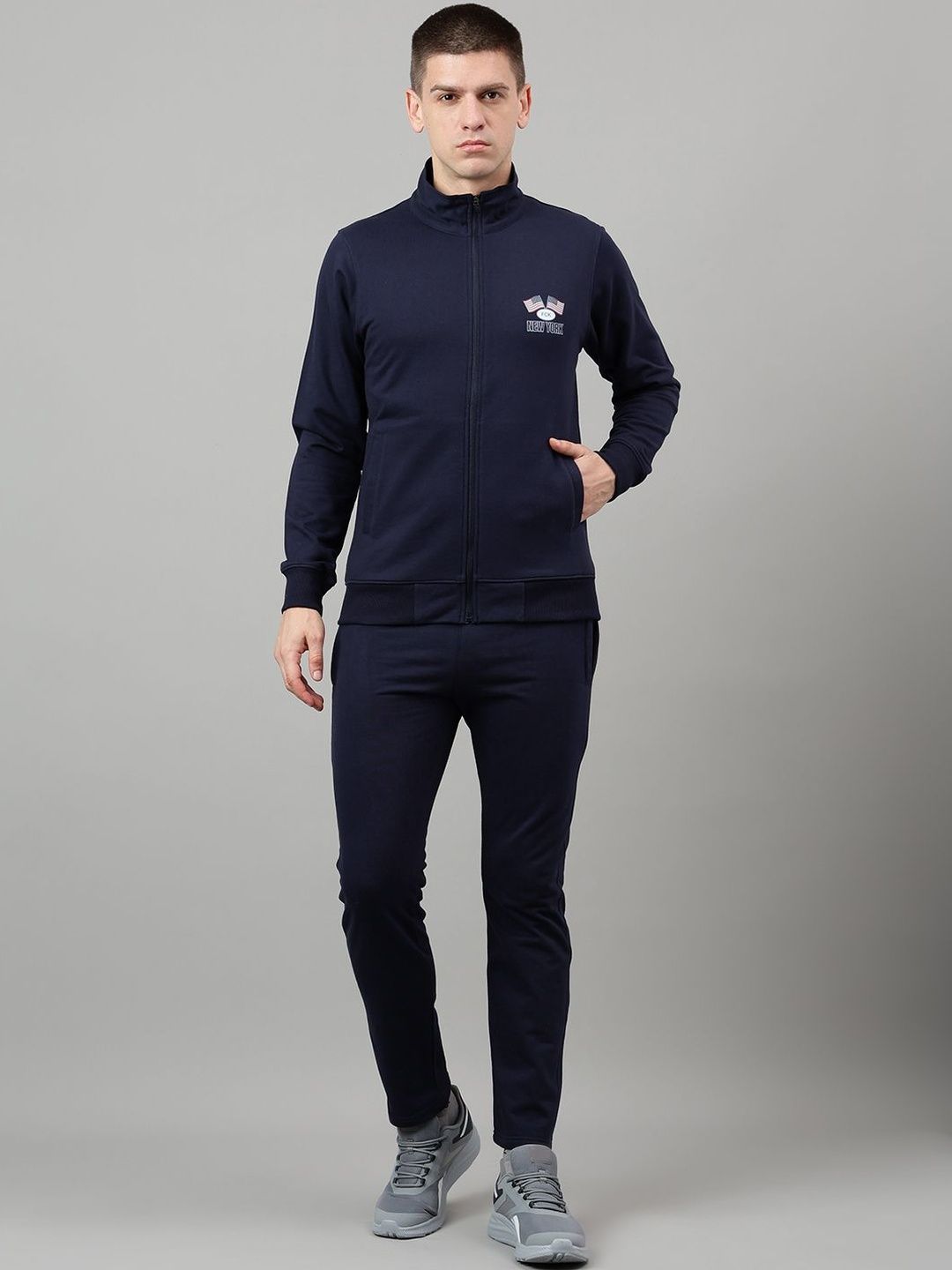 FCK GOLD Mock Neck Tracksuits-picture-12