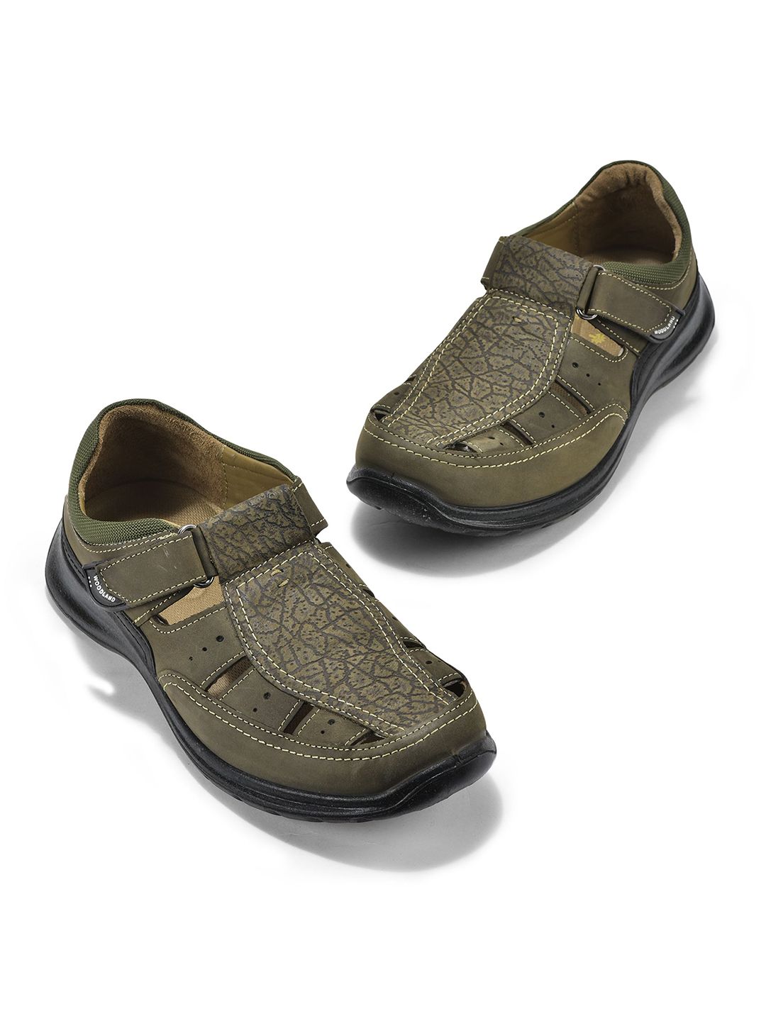 Woodland Men Suede Fisherman Sandals-picture-43