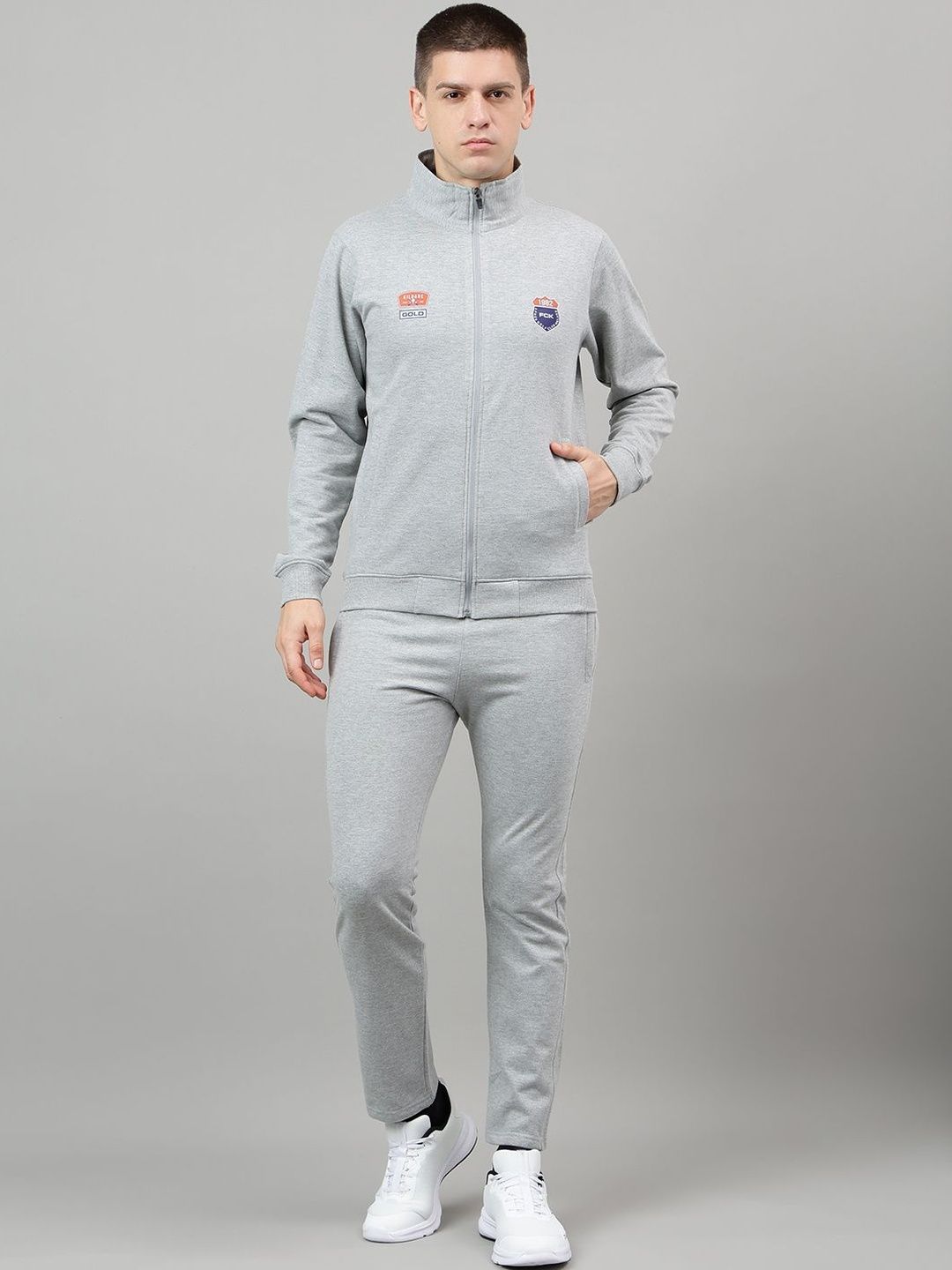 FCK GOLD Mock Neck Tracksuits-picture-30