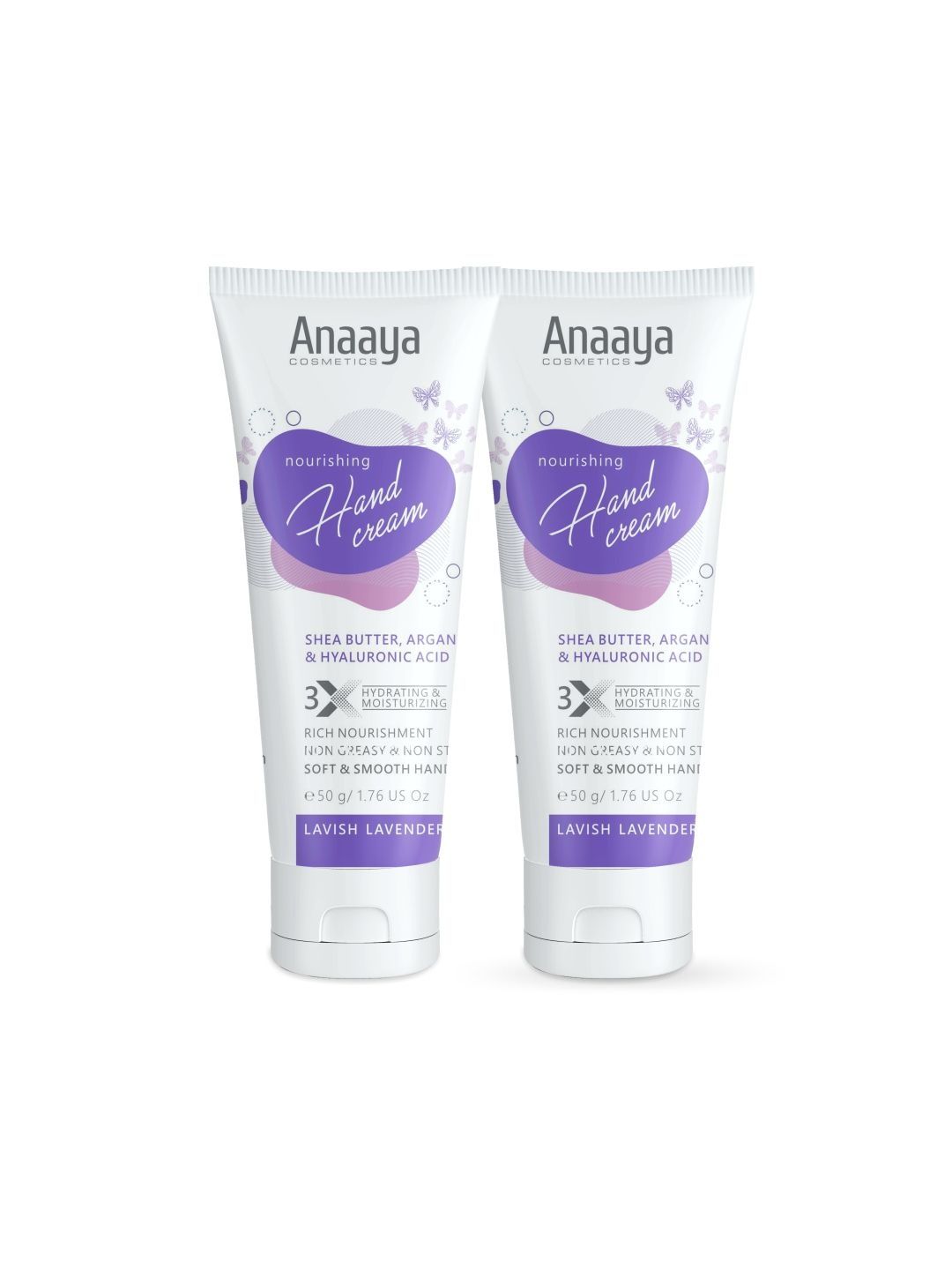 Anaaya Cosmetics Set Of 2 Lavish Lavender Hand Cream- 50 g Each-image-17