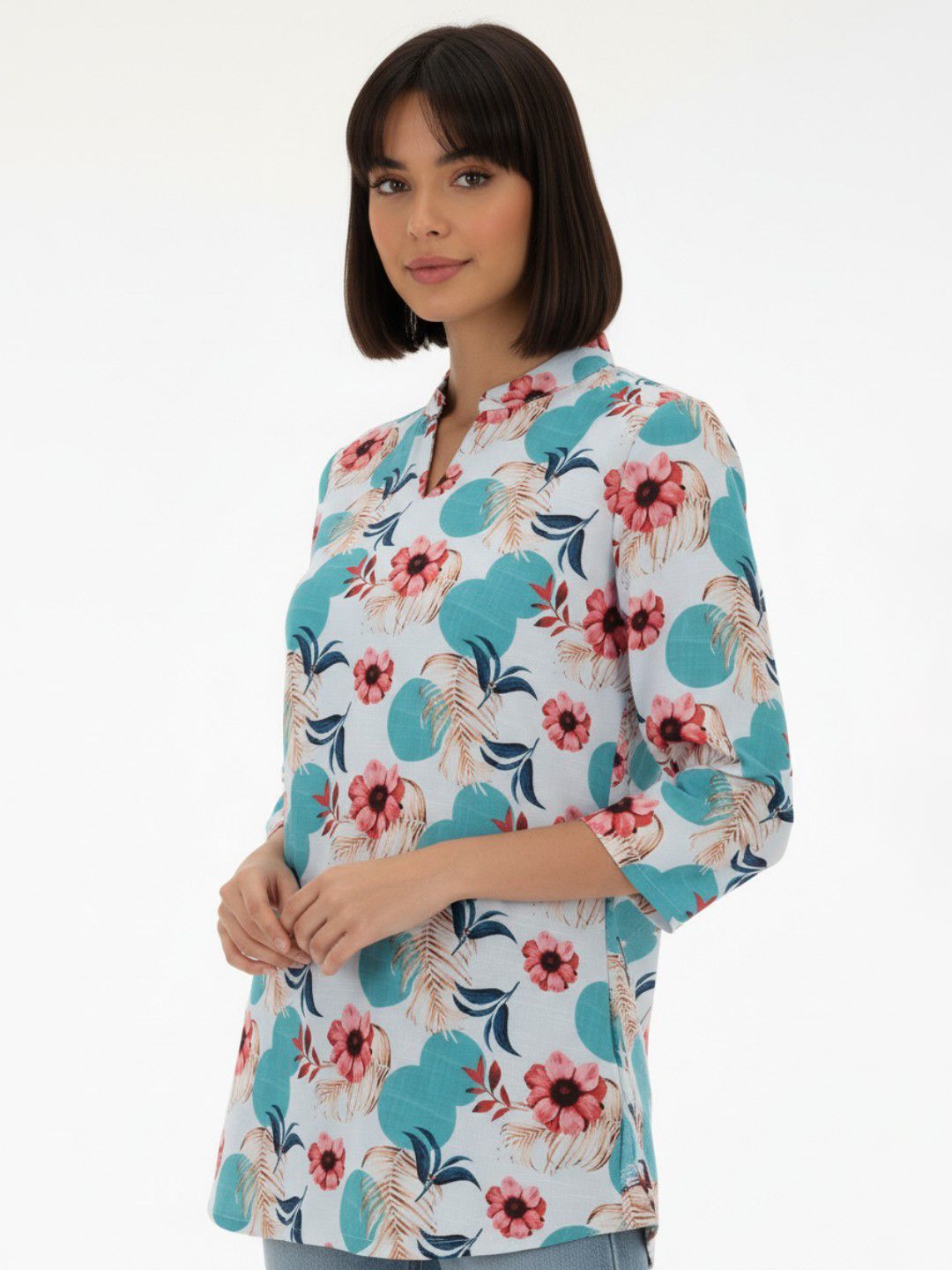 Anouk Rustic Floral Printed Kurti-picture-50