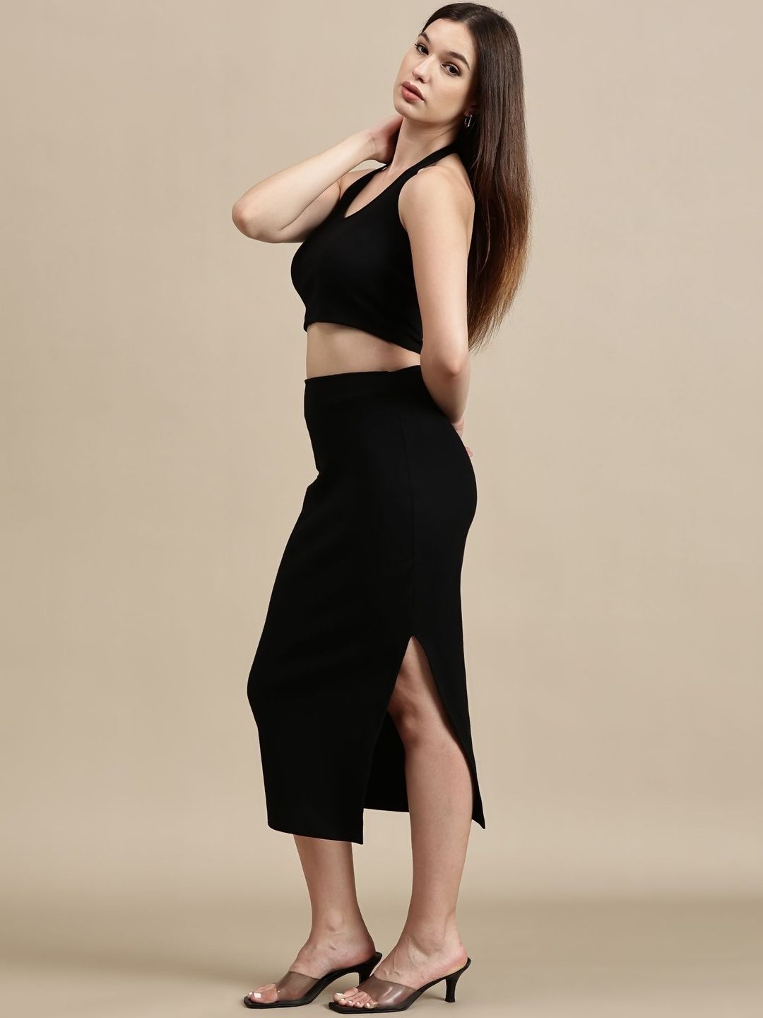 Ecolore Women Pencil Midi Skirt view 2