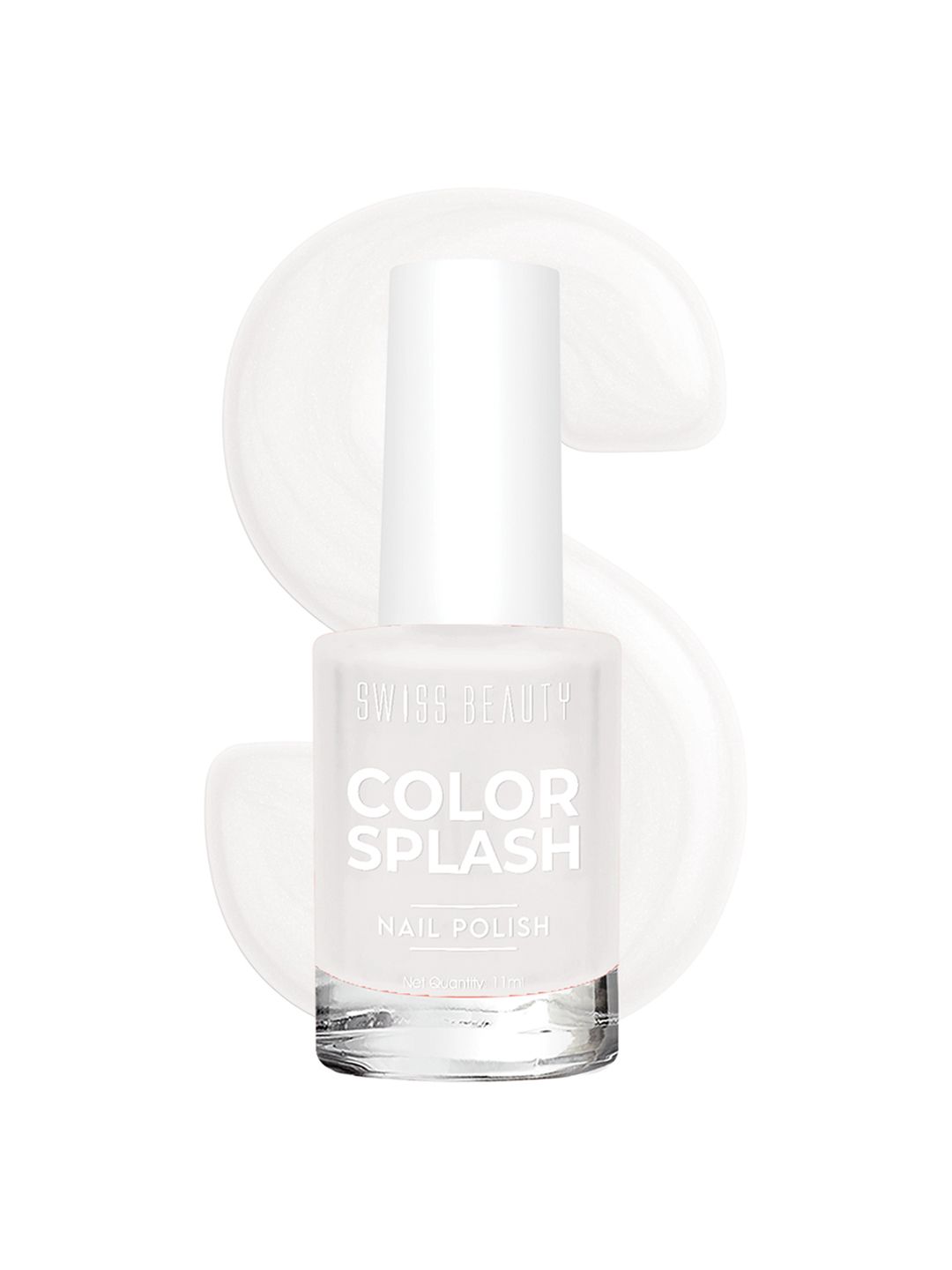 SWISS BEAUTY Color Splash Glossy Long-Lasting Nail Polish 11ml - Crystal Clear-picture-54