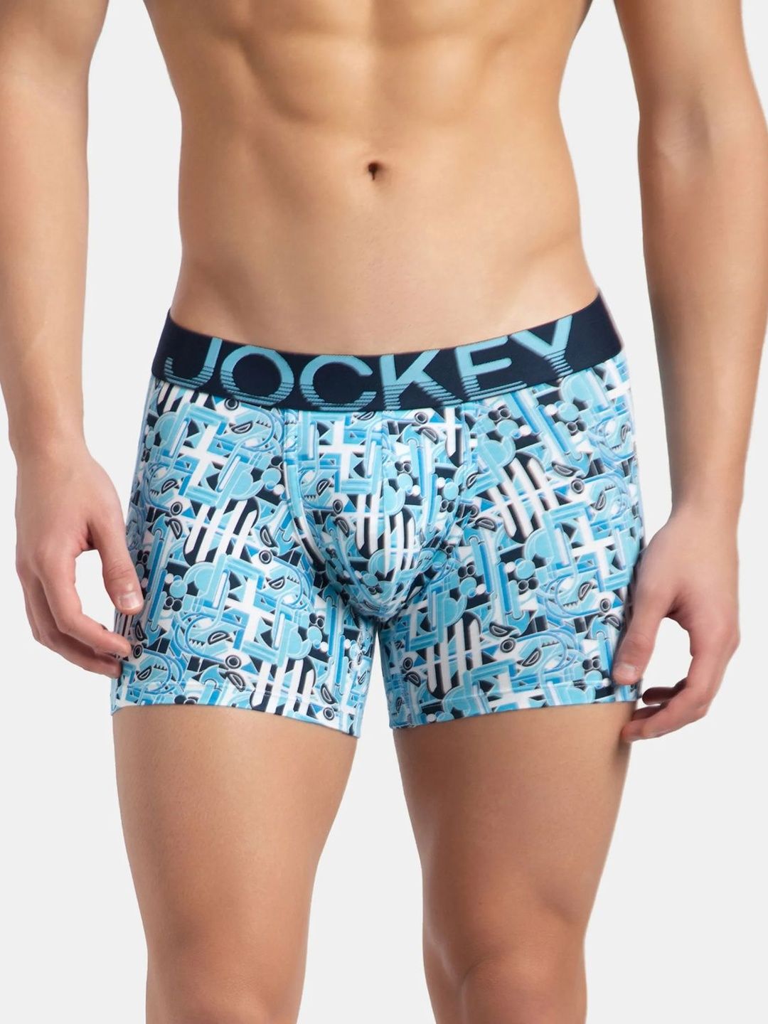 Jockey Men Printed Super Combed Cotton Elastane Stretch Low Rise Short Trunks-picture-24
