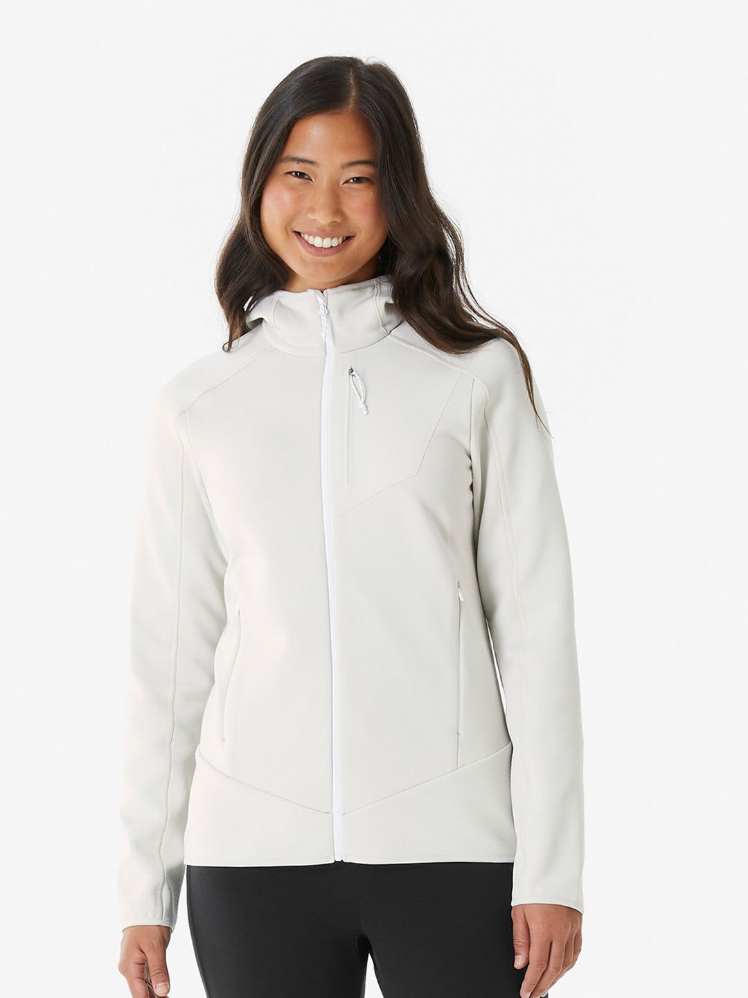 Decathlon QUECHUA Women White Mountain Hiking Fleece Jacket-picture-25