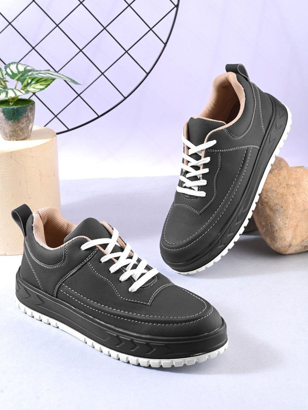 The Roadster Lifestyle Co. Men Round Toe Lace Up Lightweight Casual Sneakers Shoes-picture-28