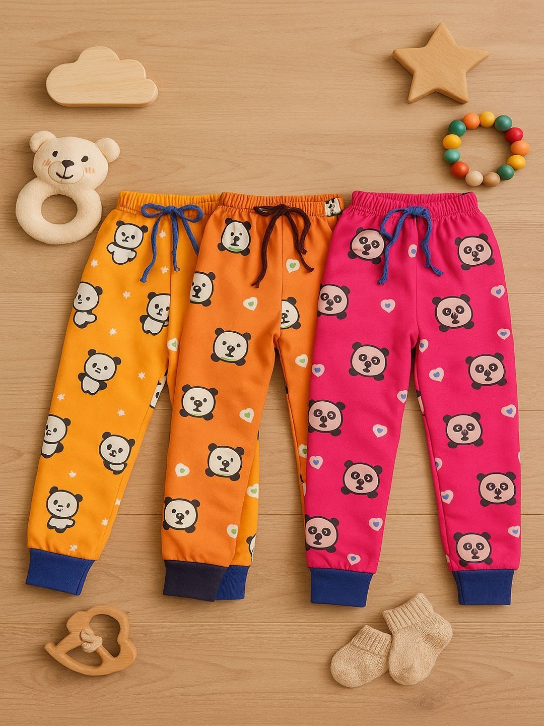 CORTICA Boys Pack Of 3 Printed Mid-Rise Joggers-picture-50