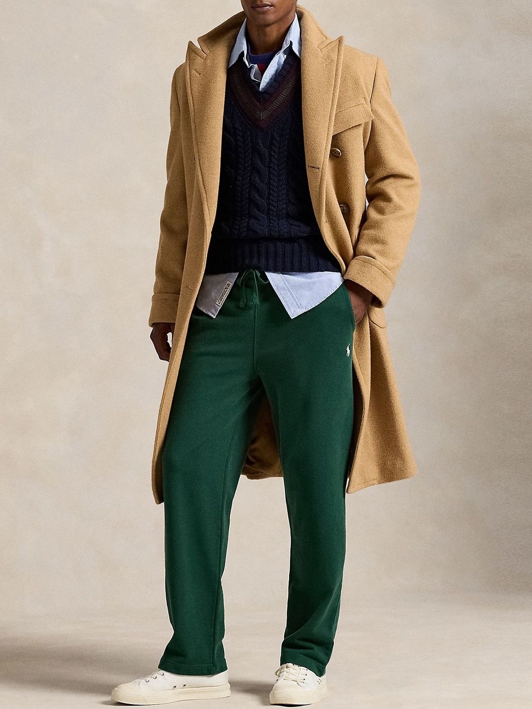 Polo Ralph Lauren Men Pure Cotton Regular Fit Mid-Rise Regular Trousers-picture-41