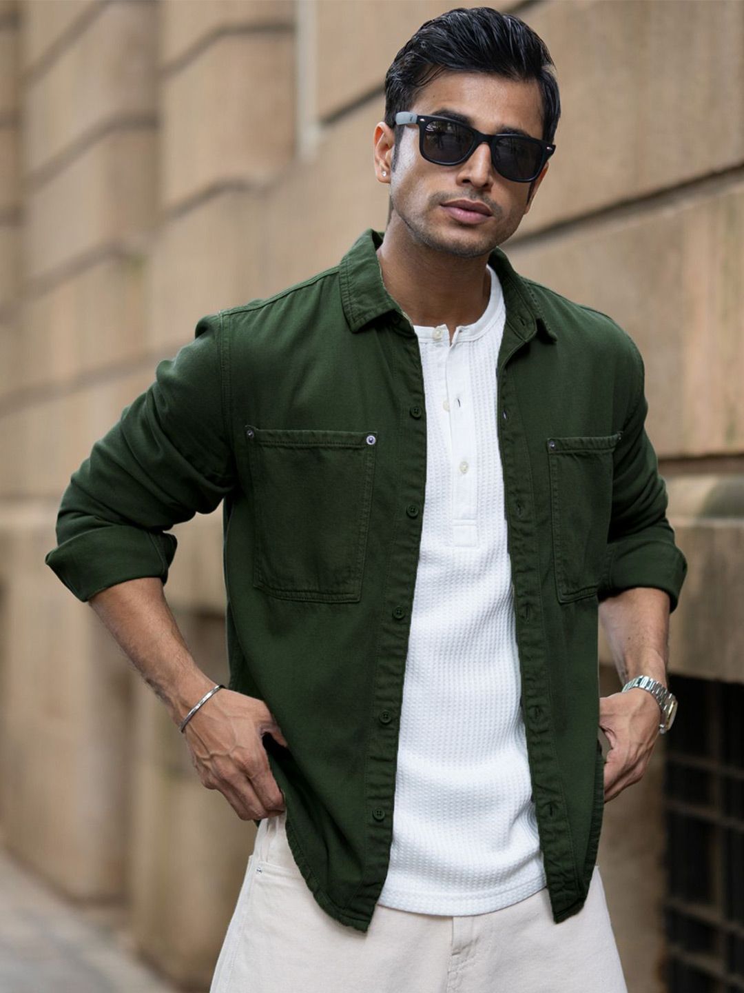 Powerlook Men Textured Cotton Casual Shirt-picture-50