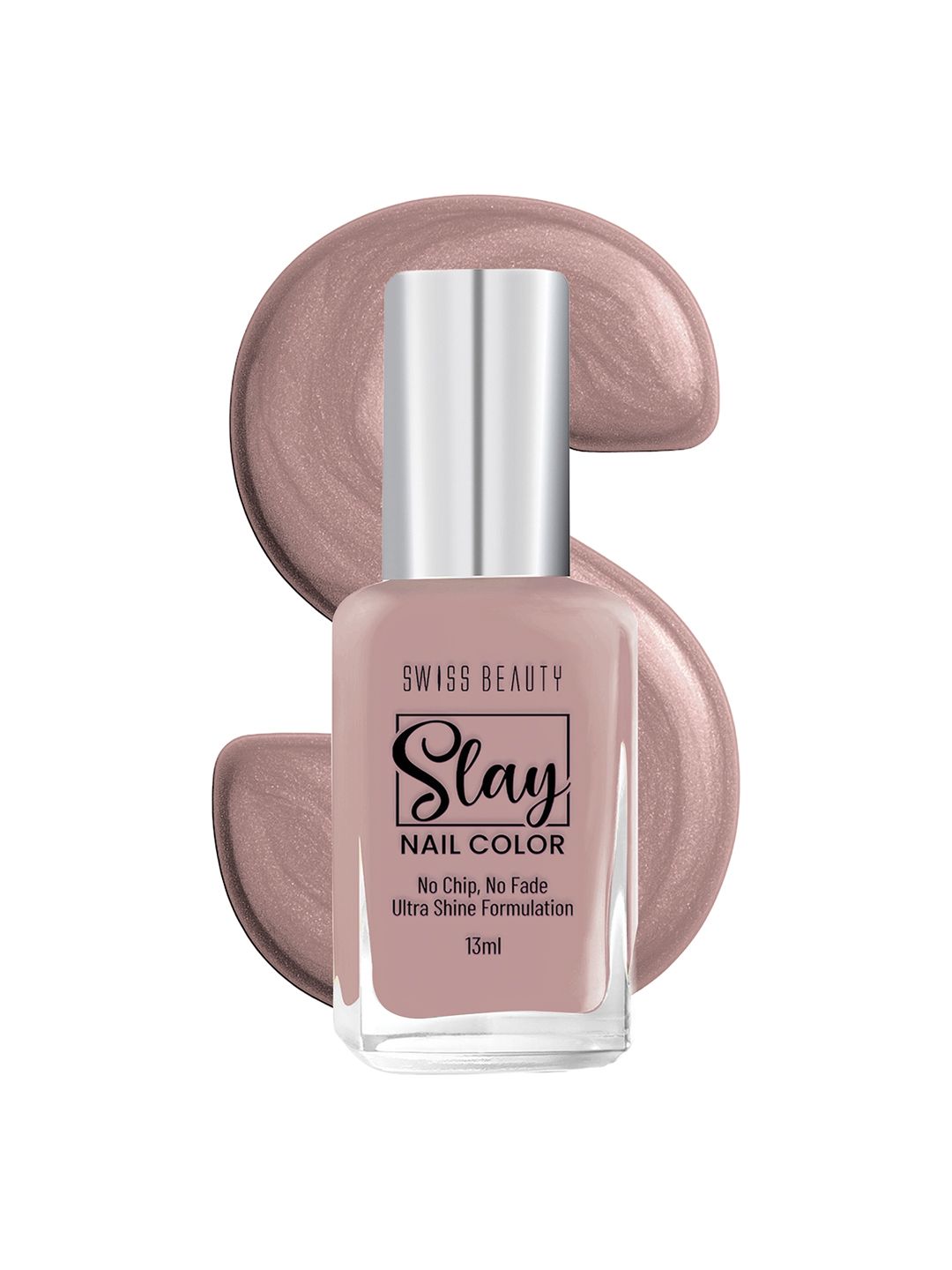 SWISS BEAUTY Slay Nail Polish 13ml - Nude Brown 410-picture-24