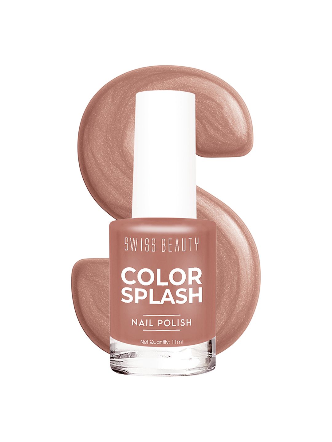 SWISS BEAUTY Color Splash Glossy Long-Lasting Nail Polish 11ml - Maple Rose-picture-39