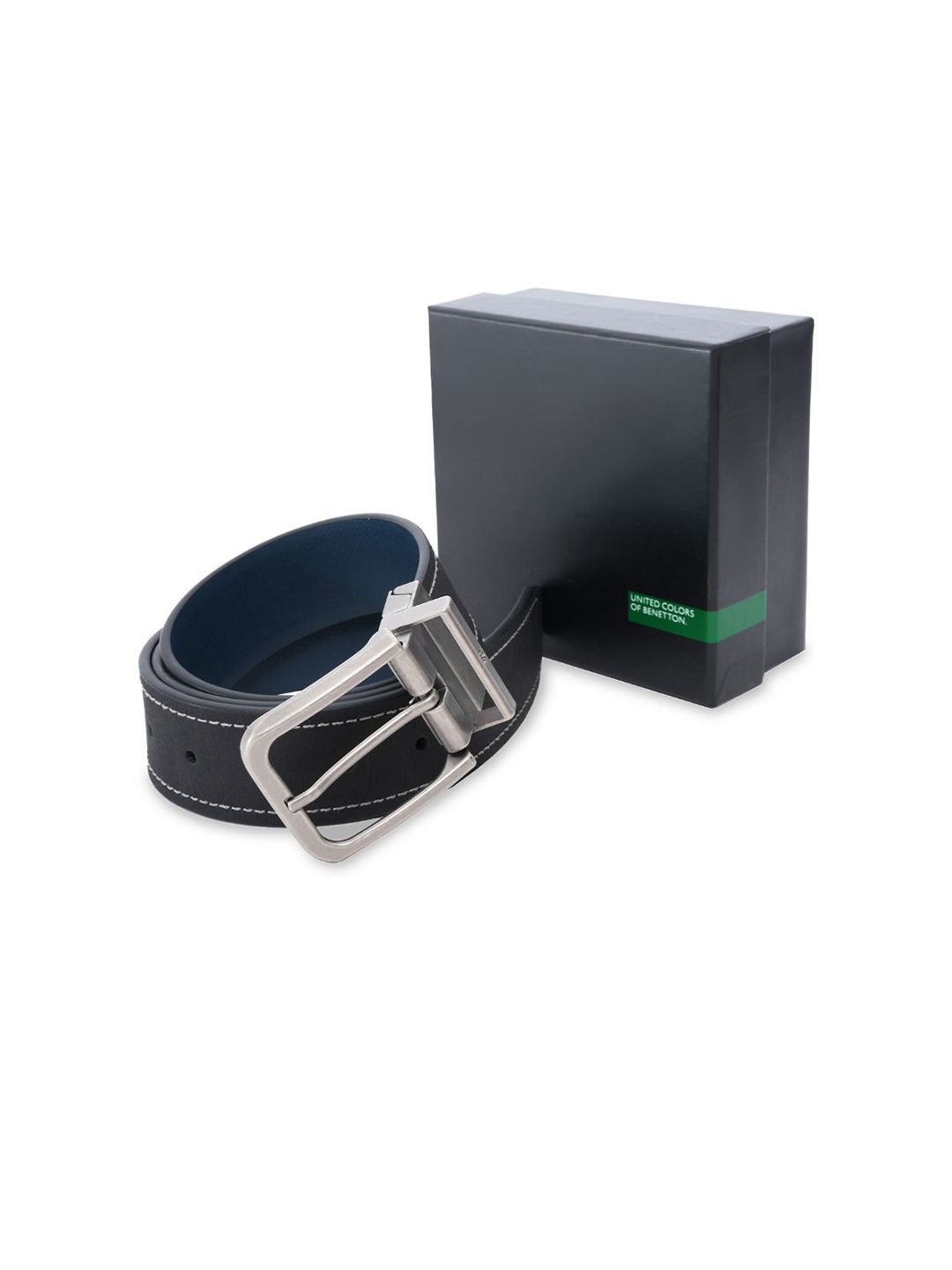 United Colors of Benetton Men Leather Reversible Belt-picture-10