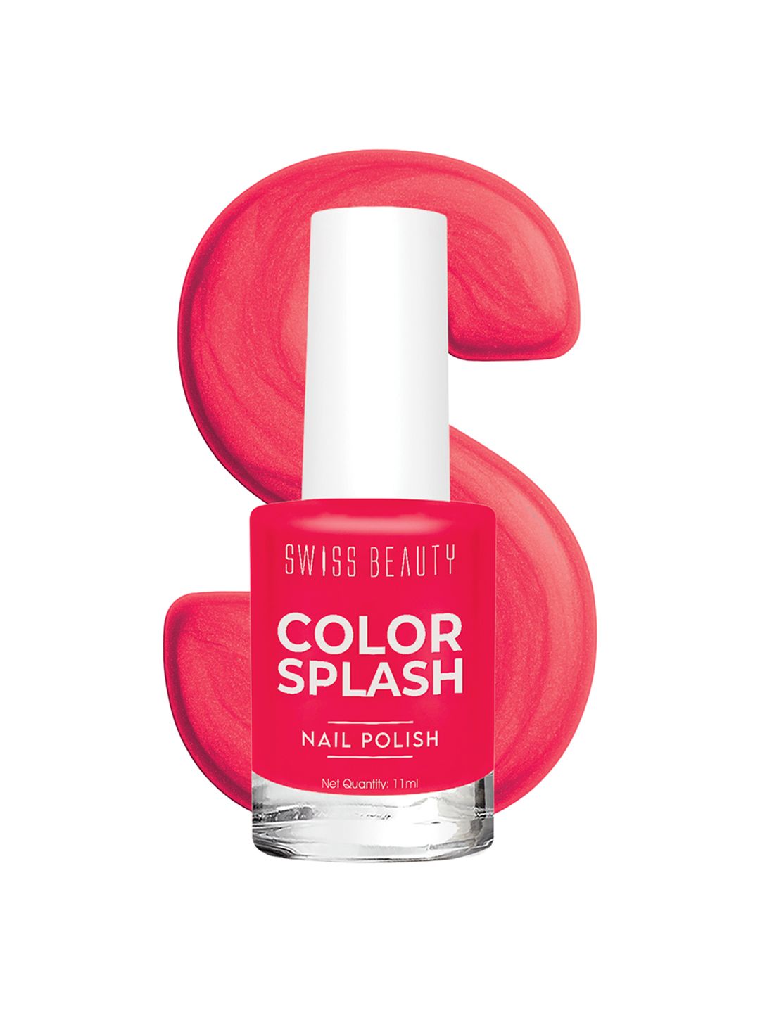 SWISS BEAUTY Color Splash Glossy Long-Lasting Nail Polish 11ml - Watermelon Breeze-image-5