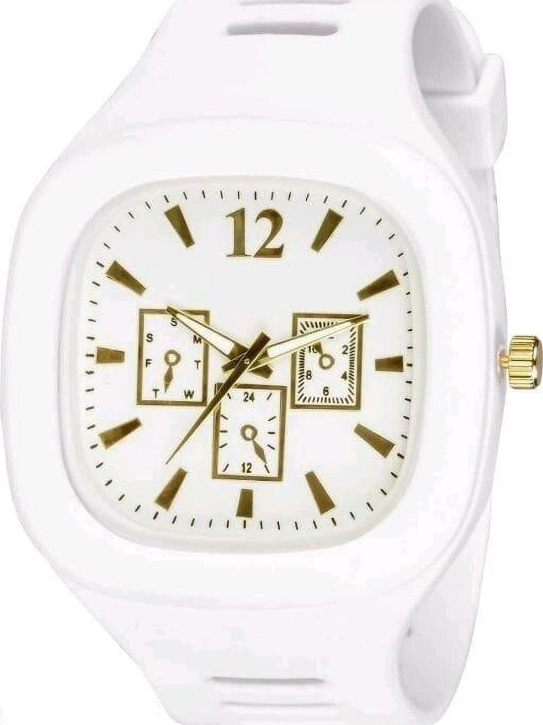 WATCHSTAR Unisex Dial & Leather Straps Analogue Watch Mirl White-V -V-picture-39