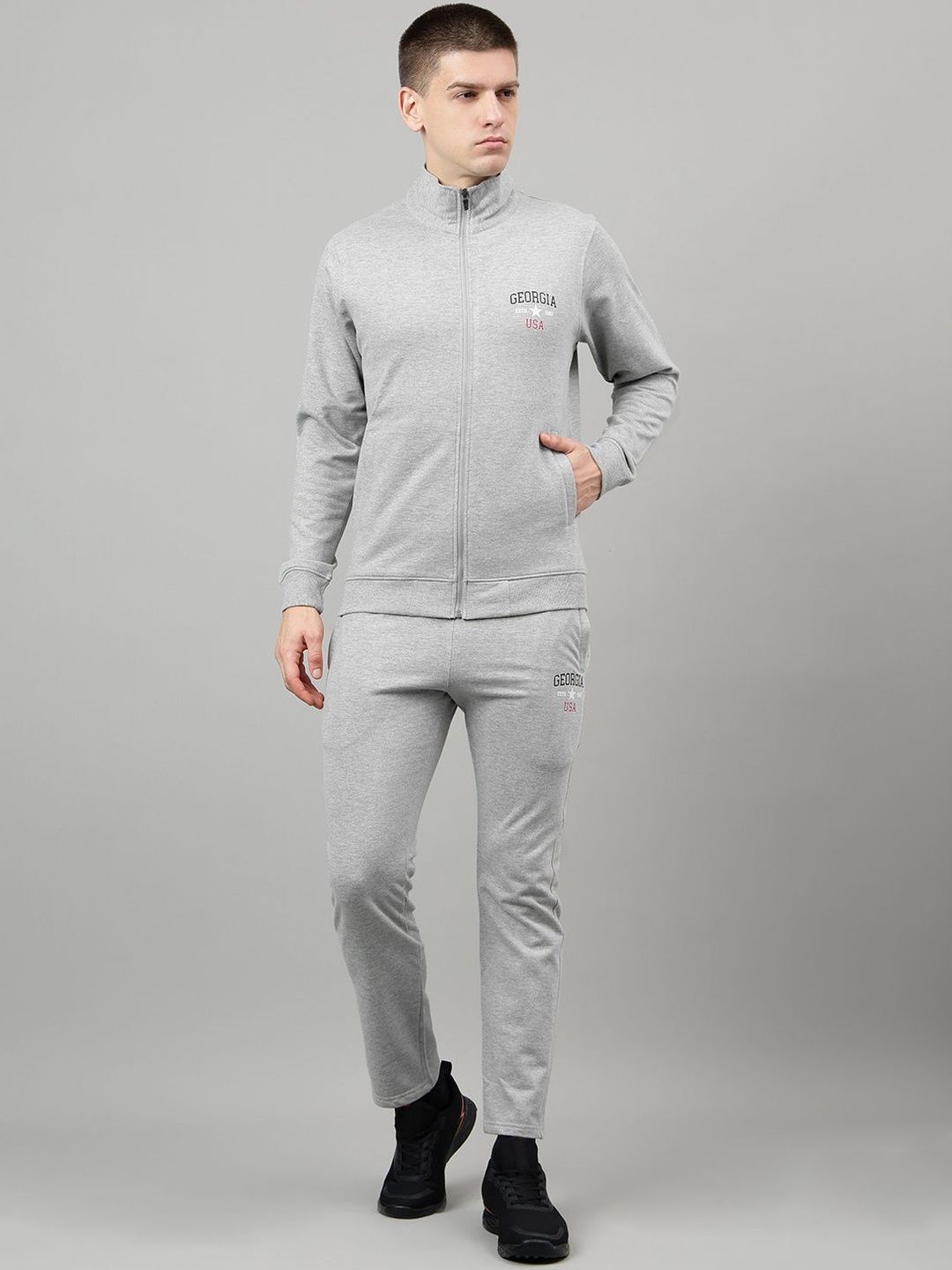 FCK GOLD Mock Neck Tracksuits-picture-22