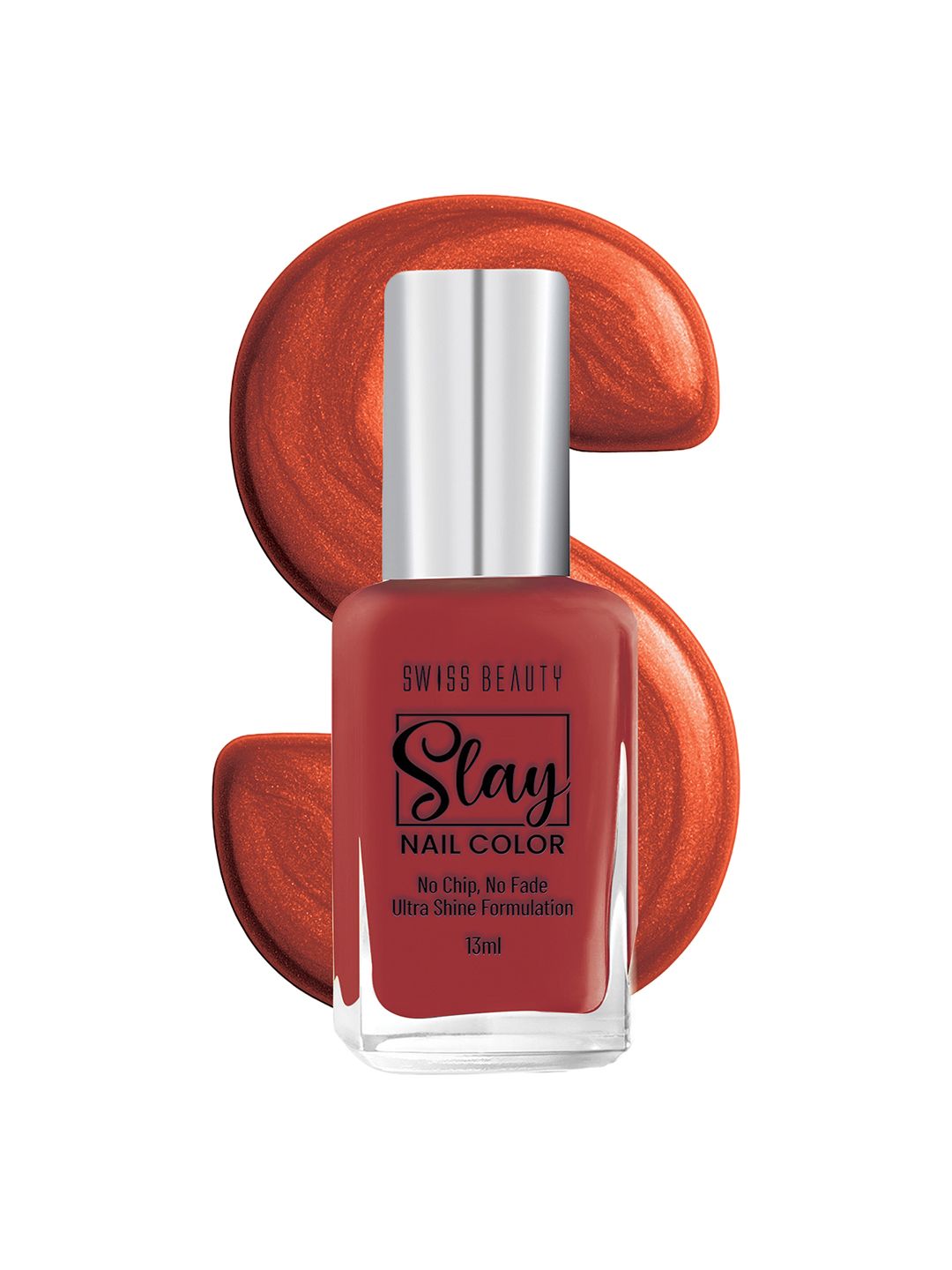 SWISS BEAUTY Slay Glossy & Long-Lasting Nail Colour 13 ml - Rose Wood 33-picture-29