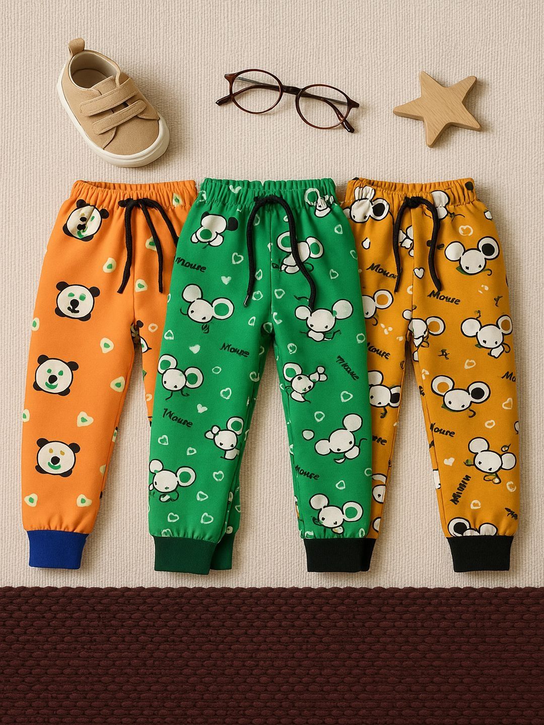 CORTICA Boys Pack Of 3 Assorted Woollen Joggers-picture-44