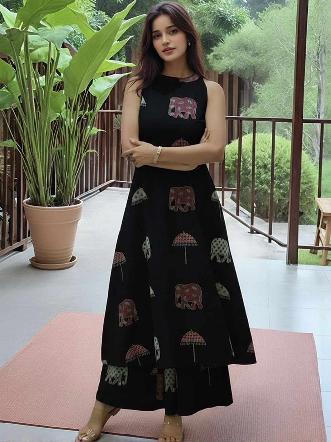 SZN Women Ethnic Motifs Printed Regular Kurta with Palazzos-picture-35