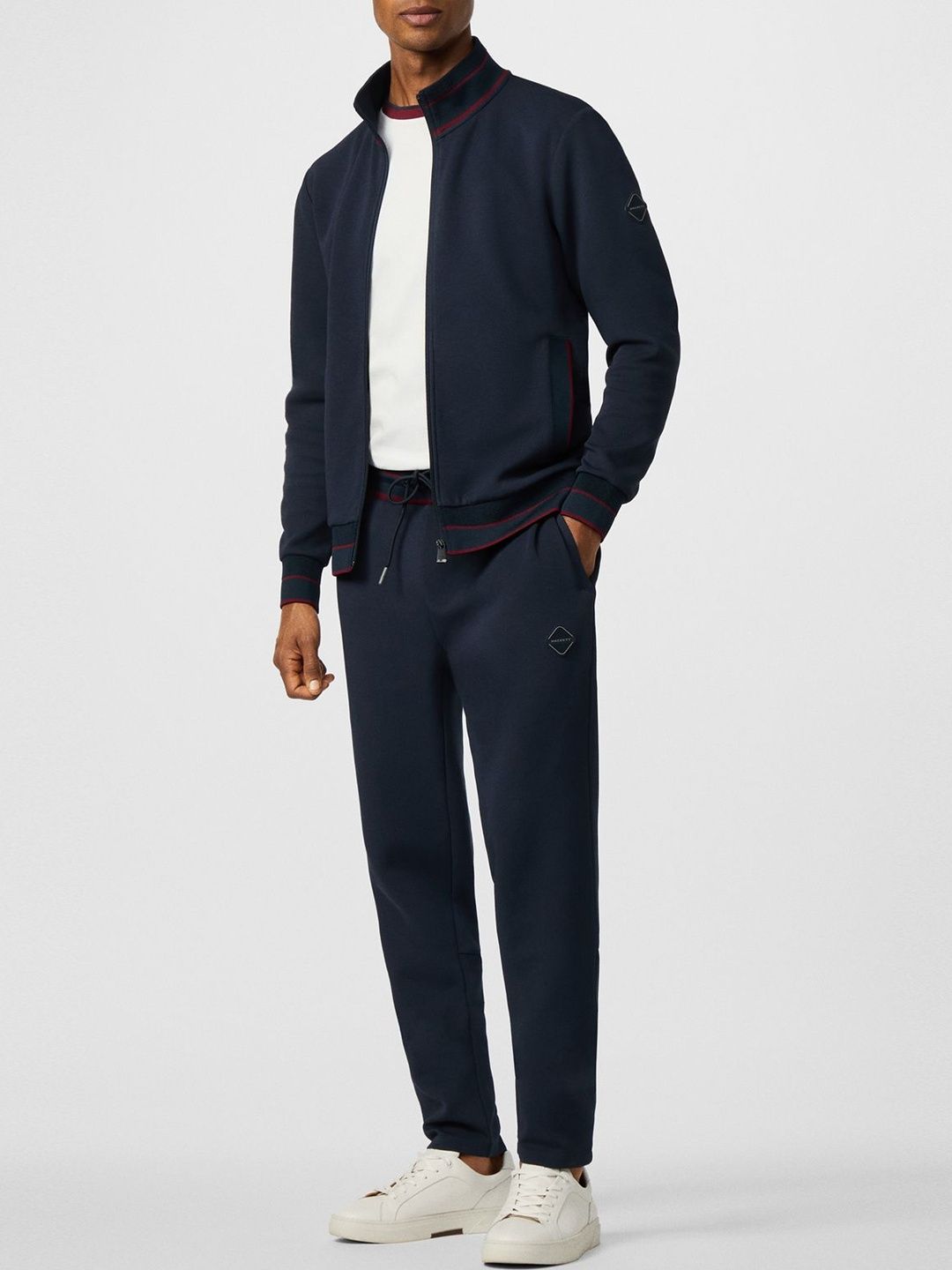 HACKETT LONDON Men Regular Fit Mid-Rise Trousers-picture-39
