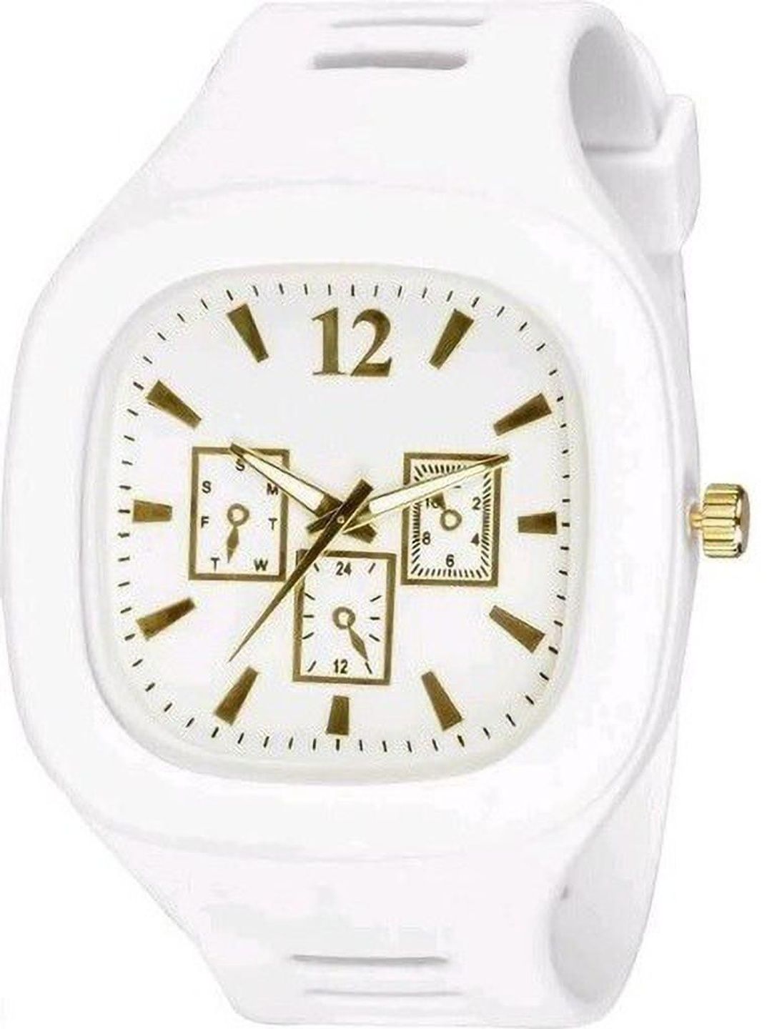 WATCHSTAR Men Dial & Straps Analogue Watch Mirl White-picture-24