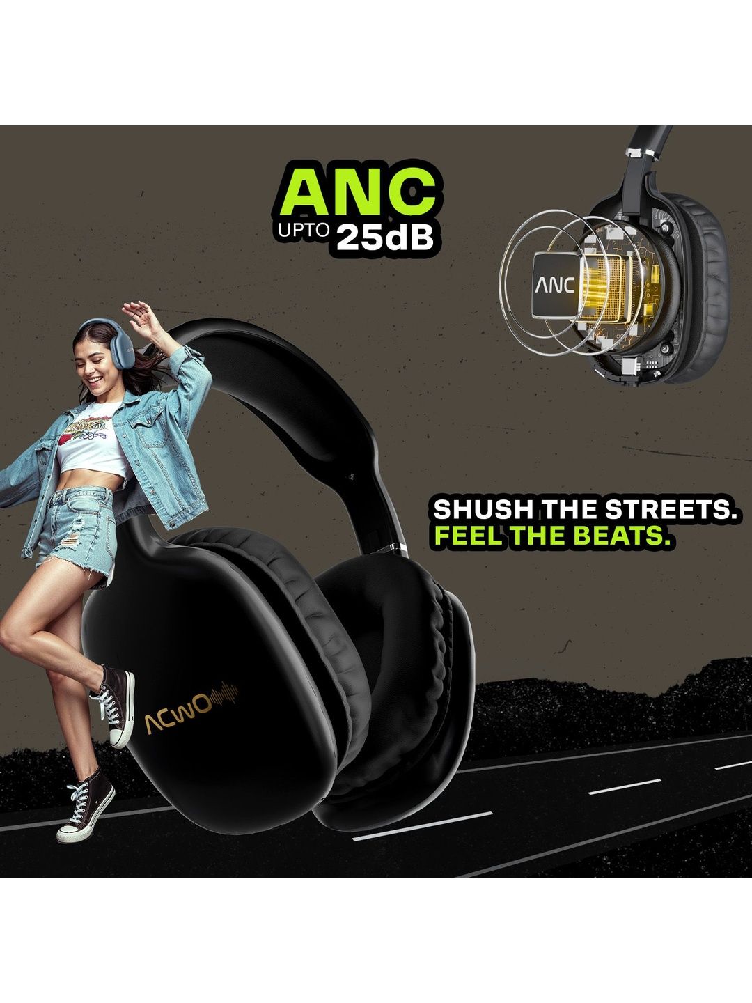 ACwO TwISTER 515 AI-ENC Technology Bluetooth Headphones-image-31