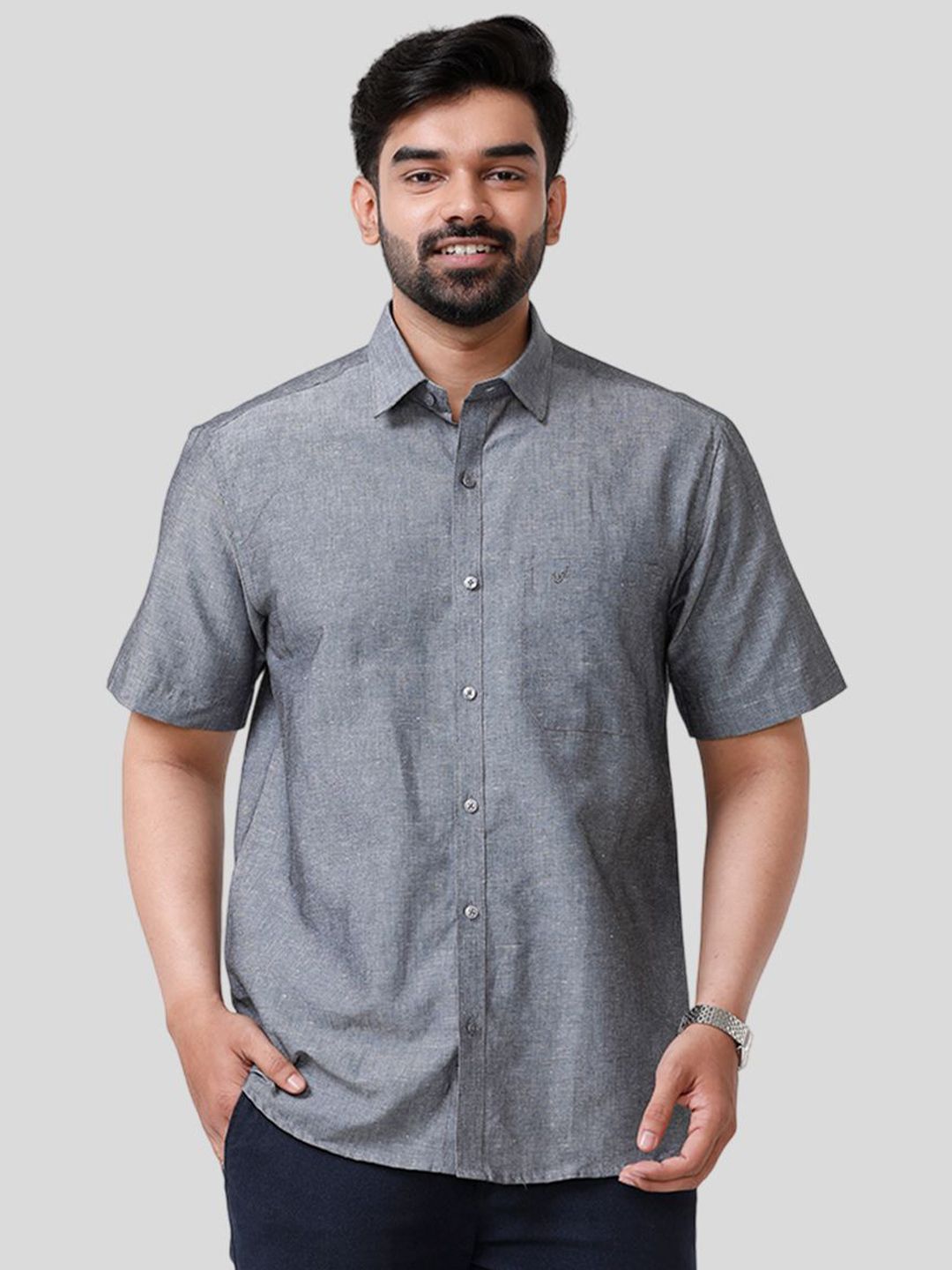 UATHAYAM Men Slim Fit Casual Shirt-picture-10