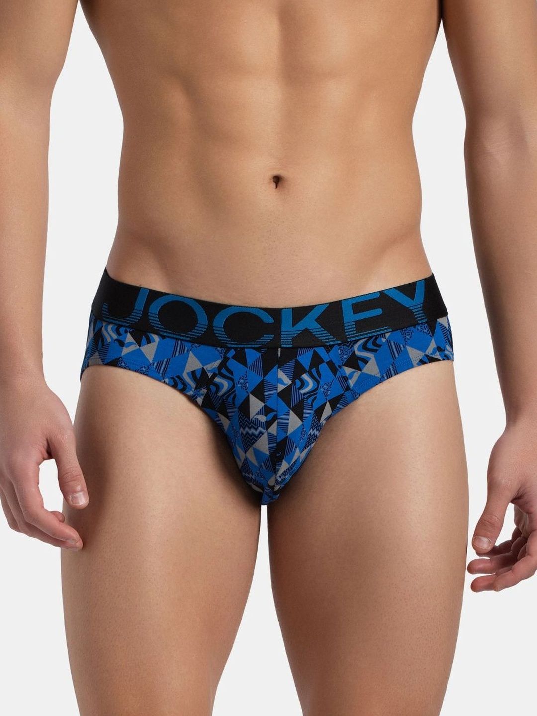 Jockey Super Combed Cotton Stretch Printed Brief With Ultrasoft Waistband-FP22-picture-28